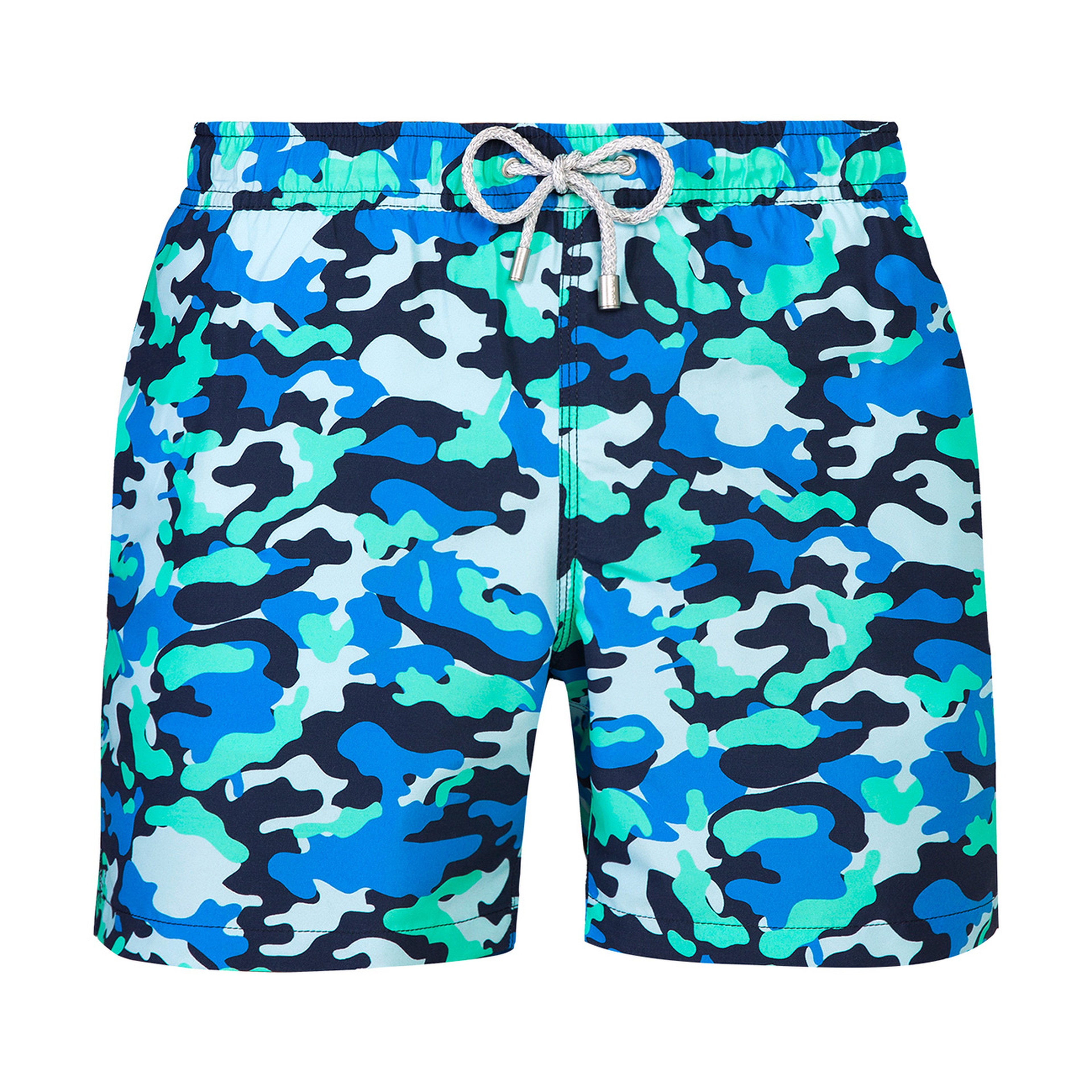 Bluemint Erkek Mavi Desenli Deniz Şortu