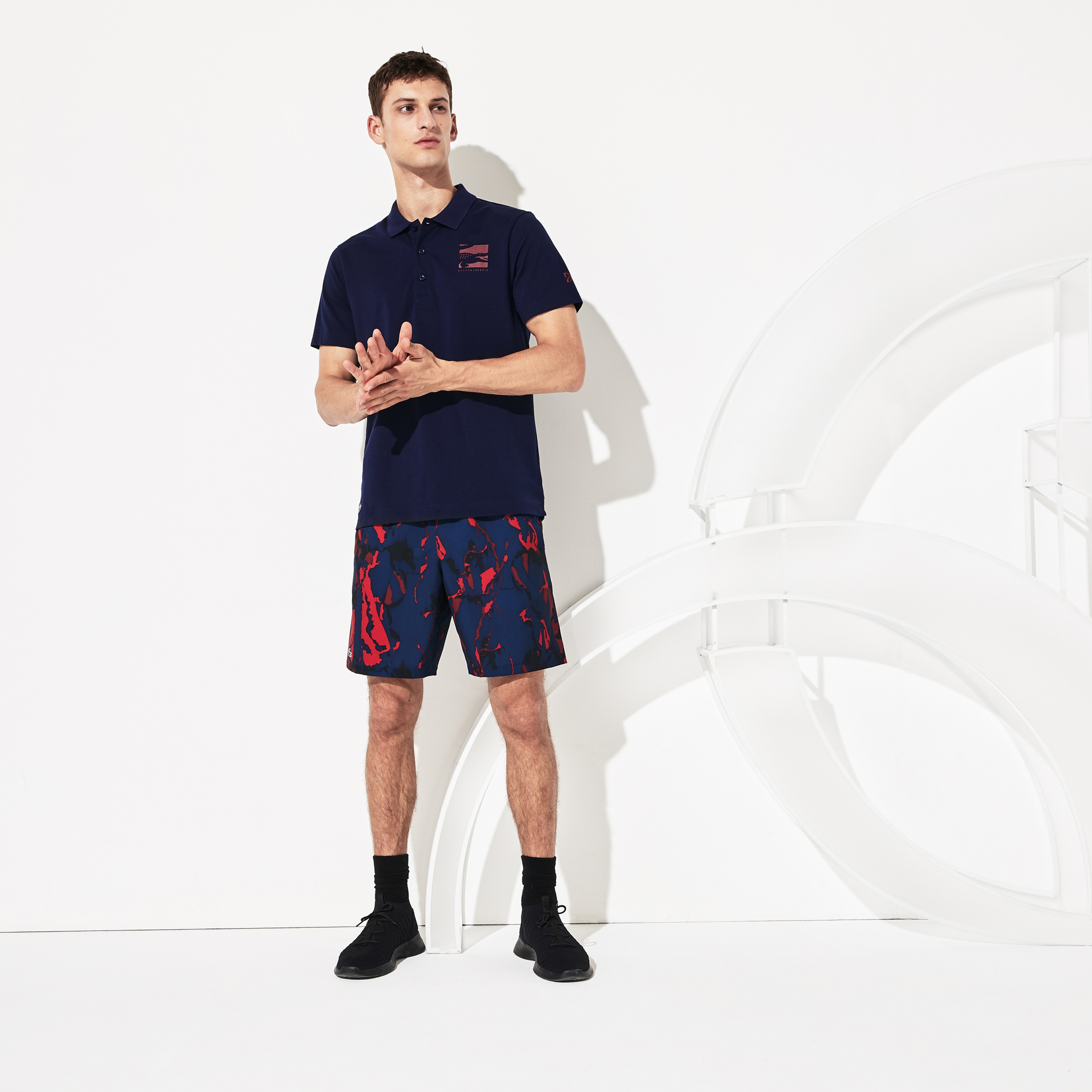 Lacoste Novak Djokovic Erkek Lacivert Polo