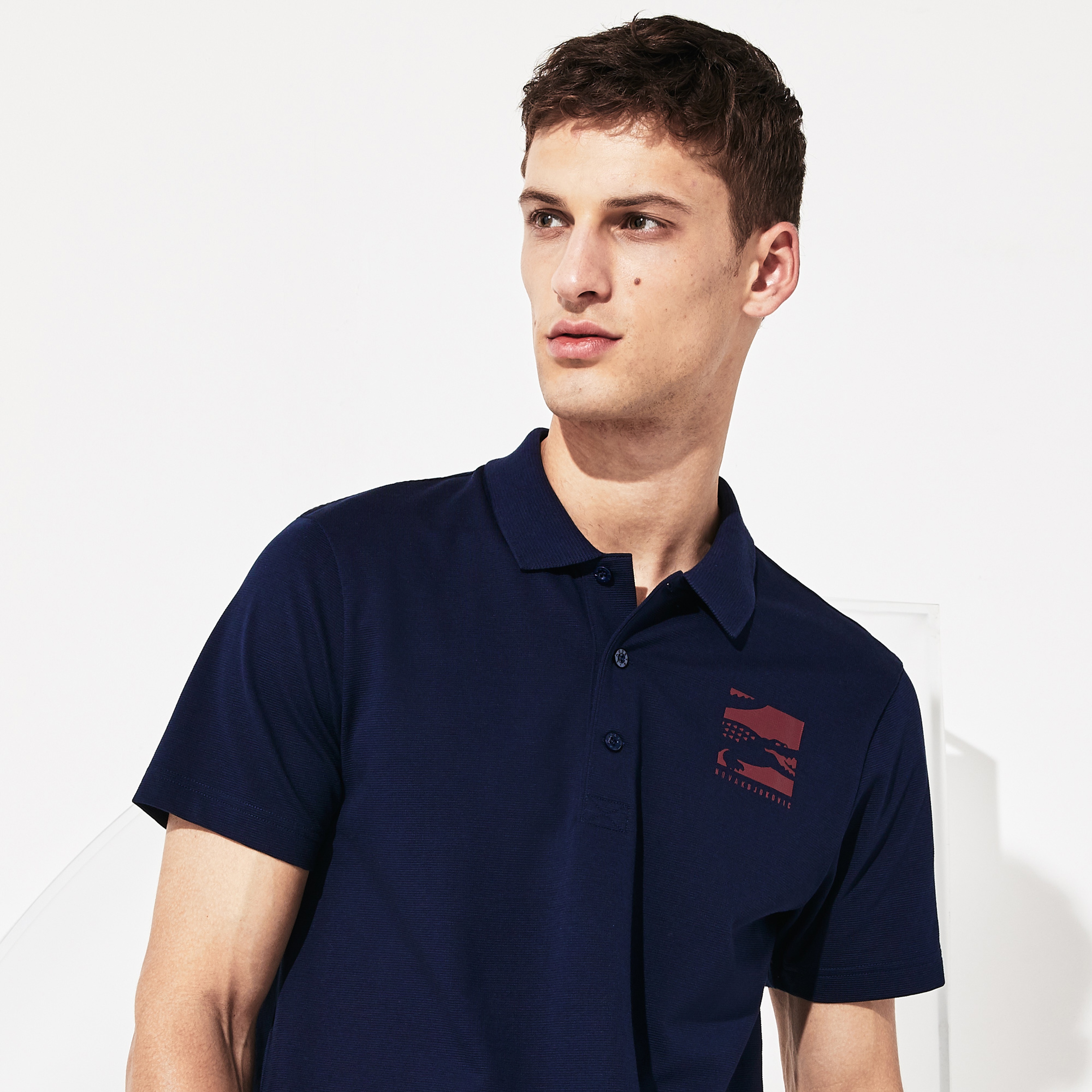 Lacoste Novak Djokovic Erkek Lacivert Polo