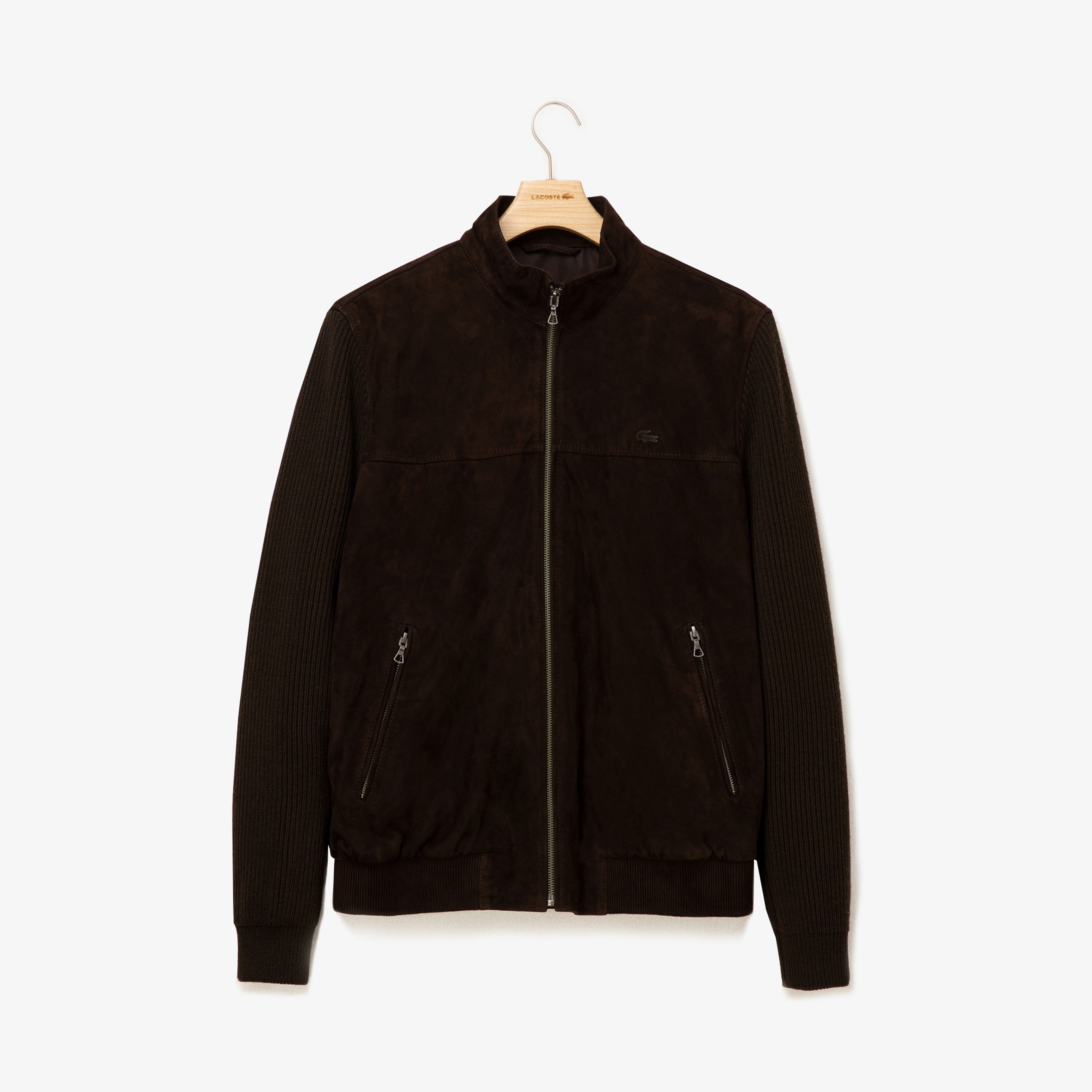 Lacoste Erkek Kahverengi Deri Ceket