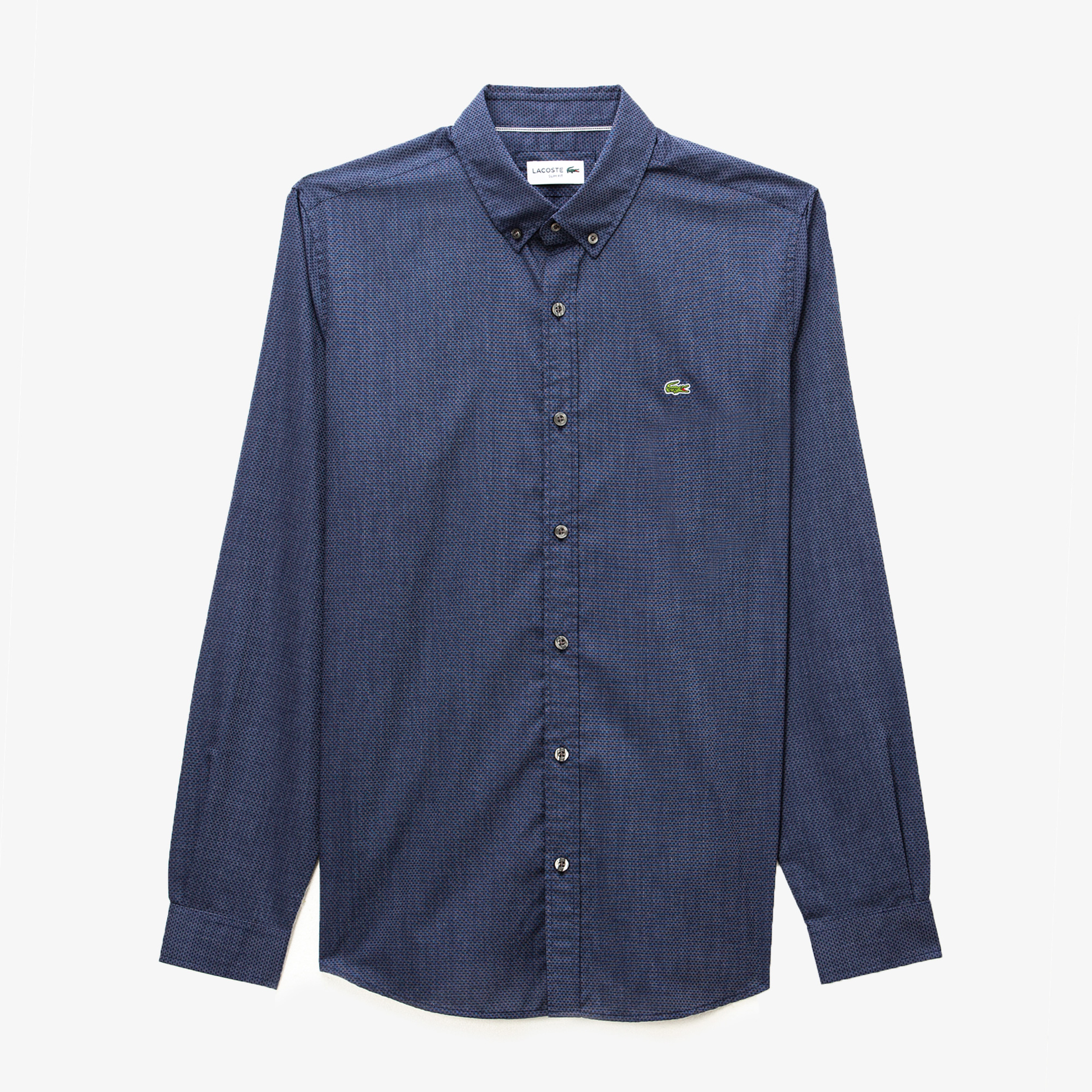 Lacoste Erkek Slim Fit Lacivert Gömlek