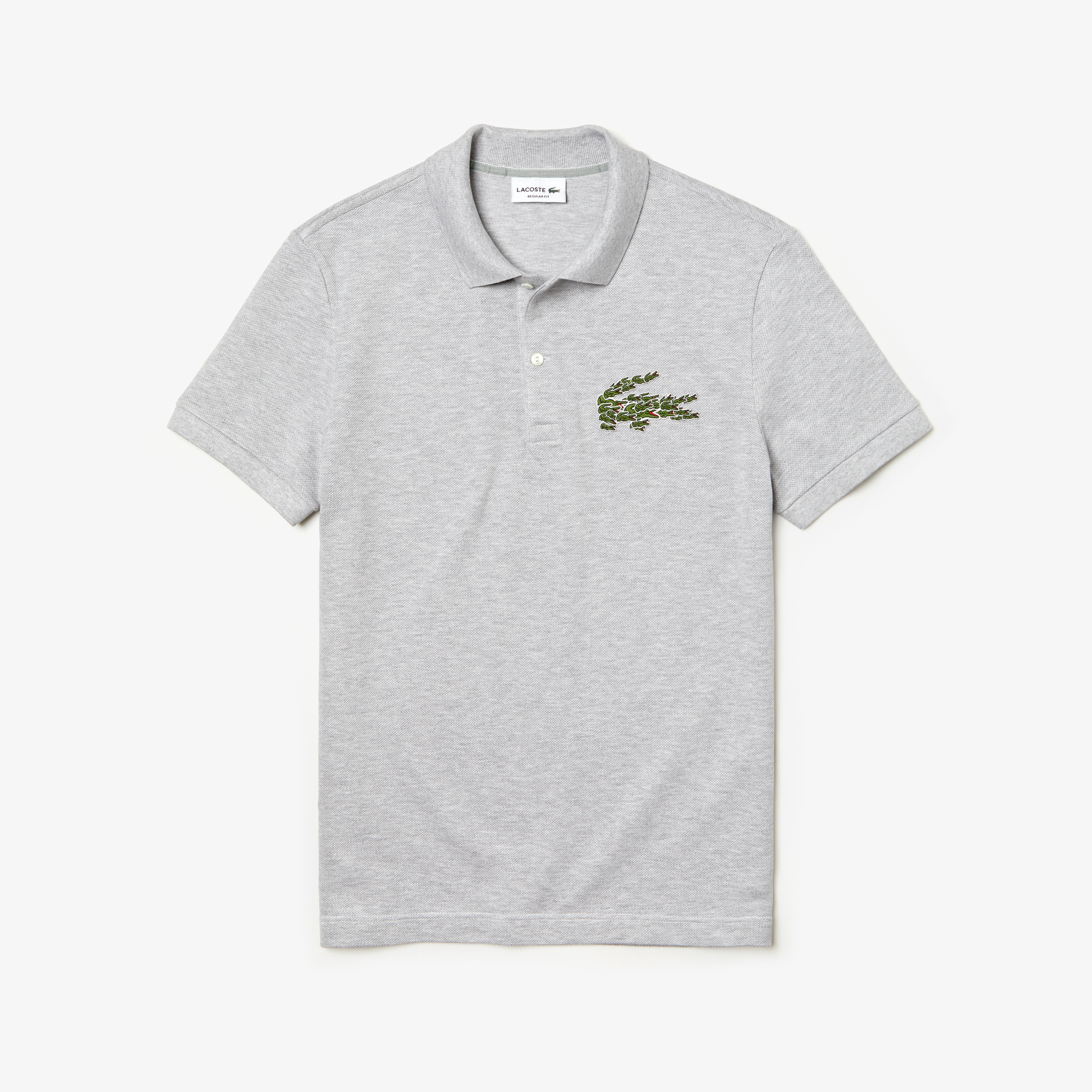 Lacoste Croco Magic Erkek Gri Polo