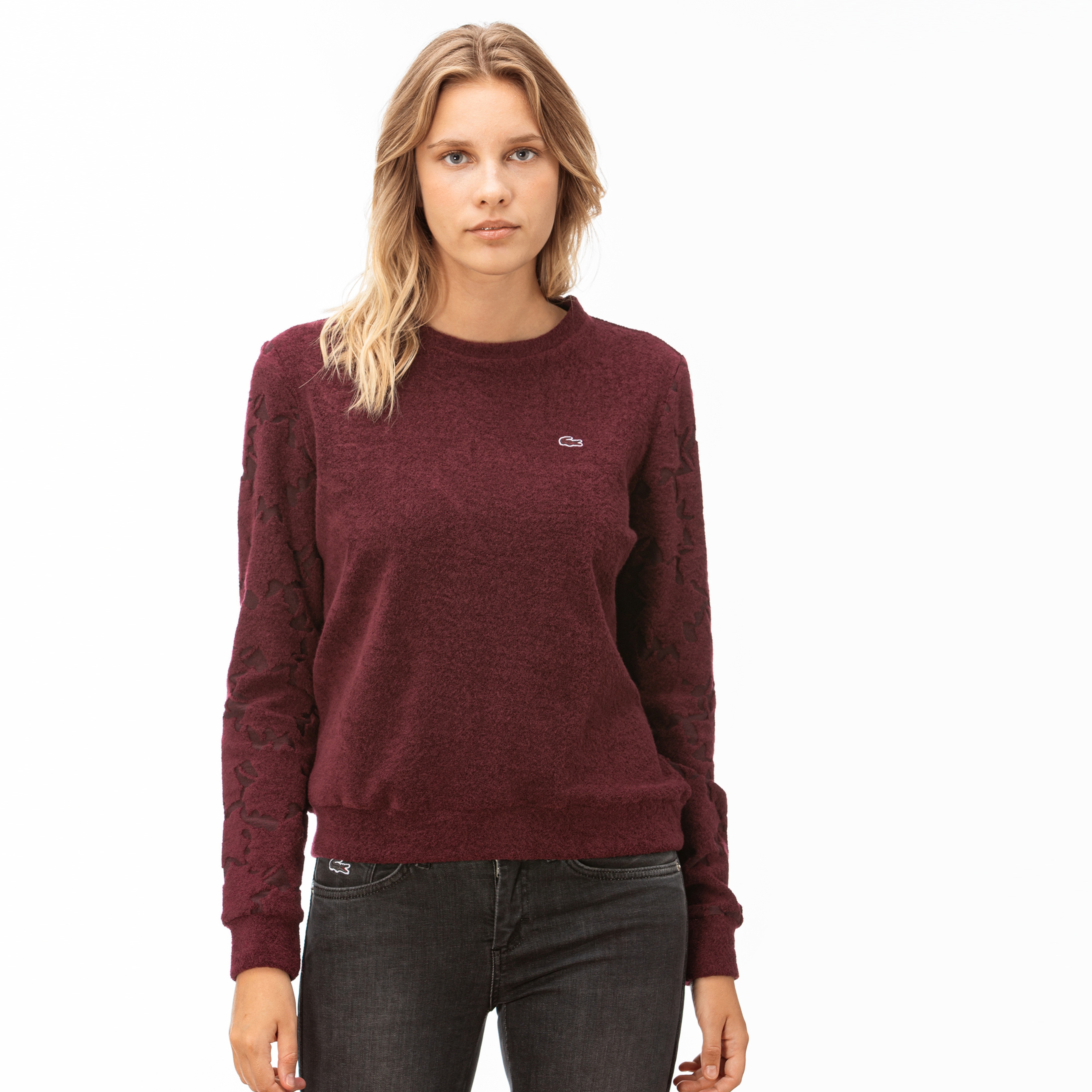 Lacoste Kadın Bordo Sweatshirt