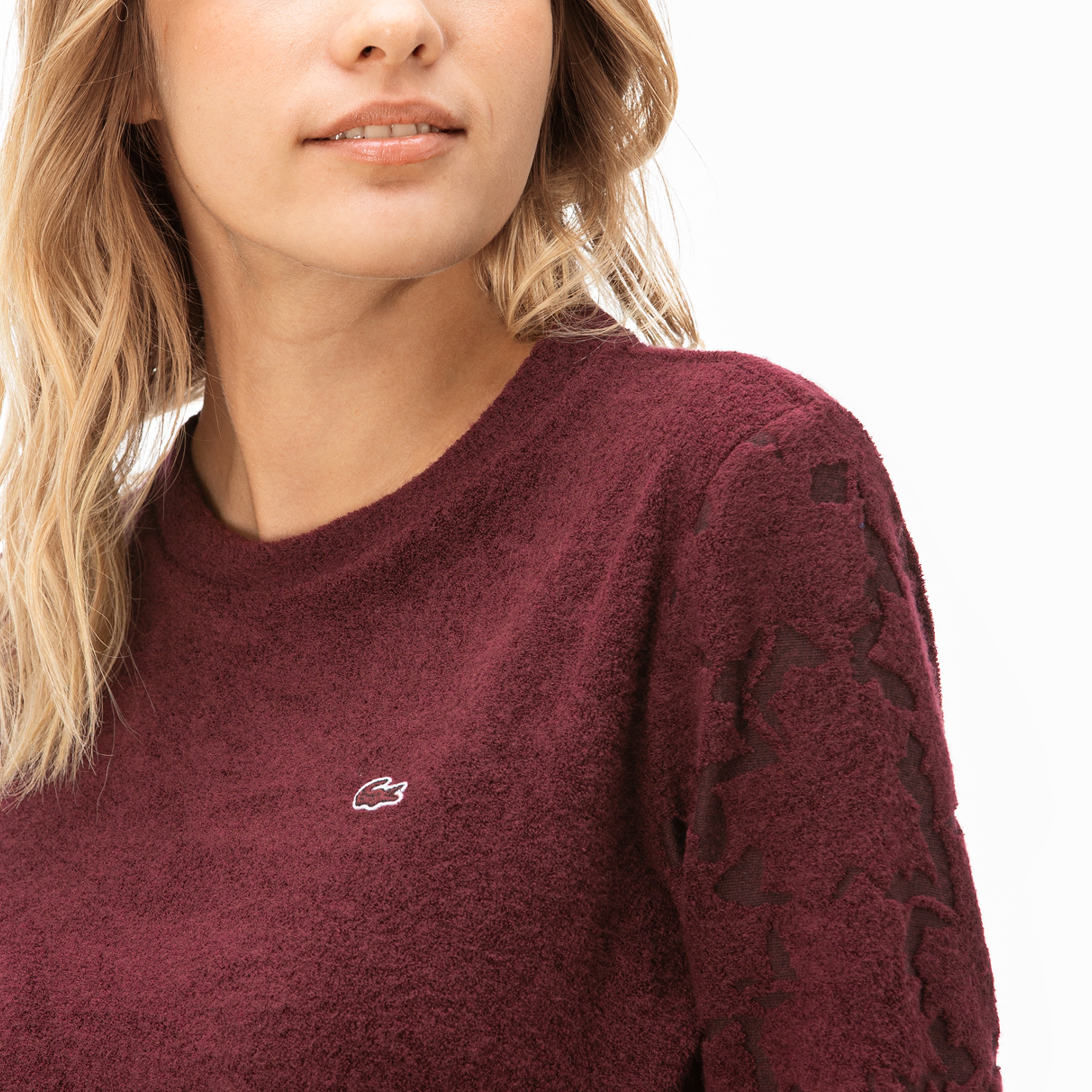 Lacoste Kadın Bordo Sweatshirt