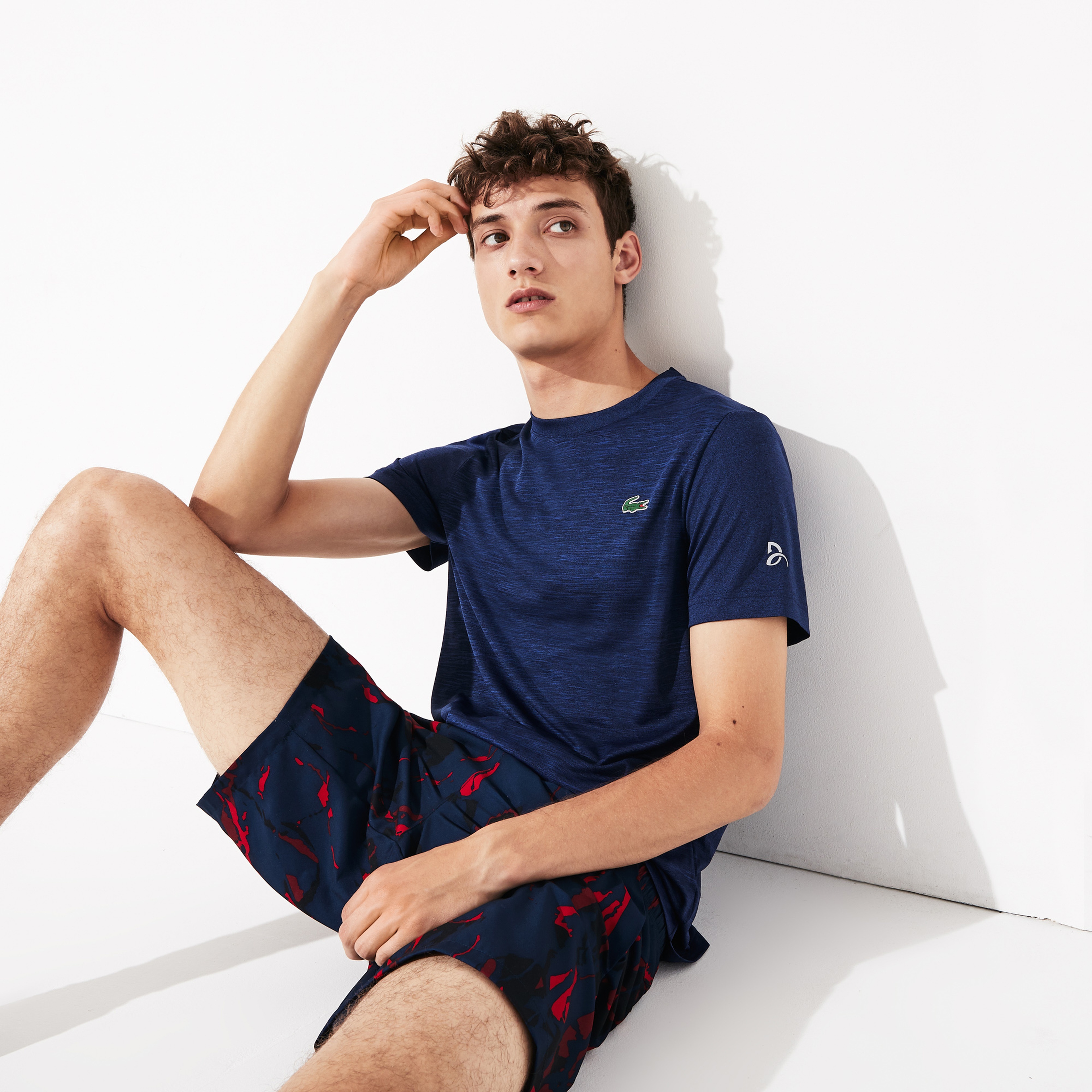 Lacoste Novak Djokovic Erkek Lacivert T-Shirt