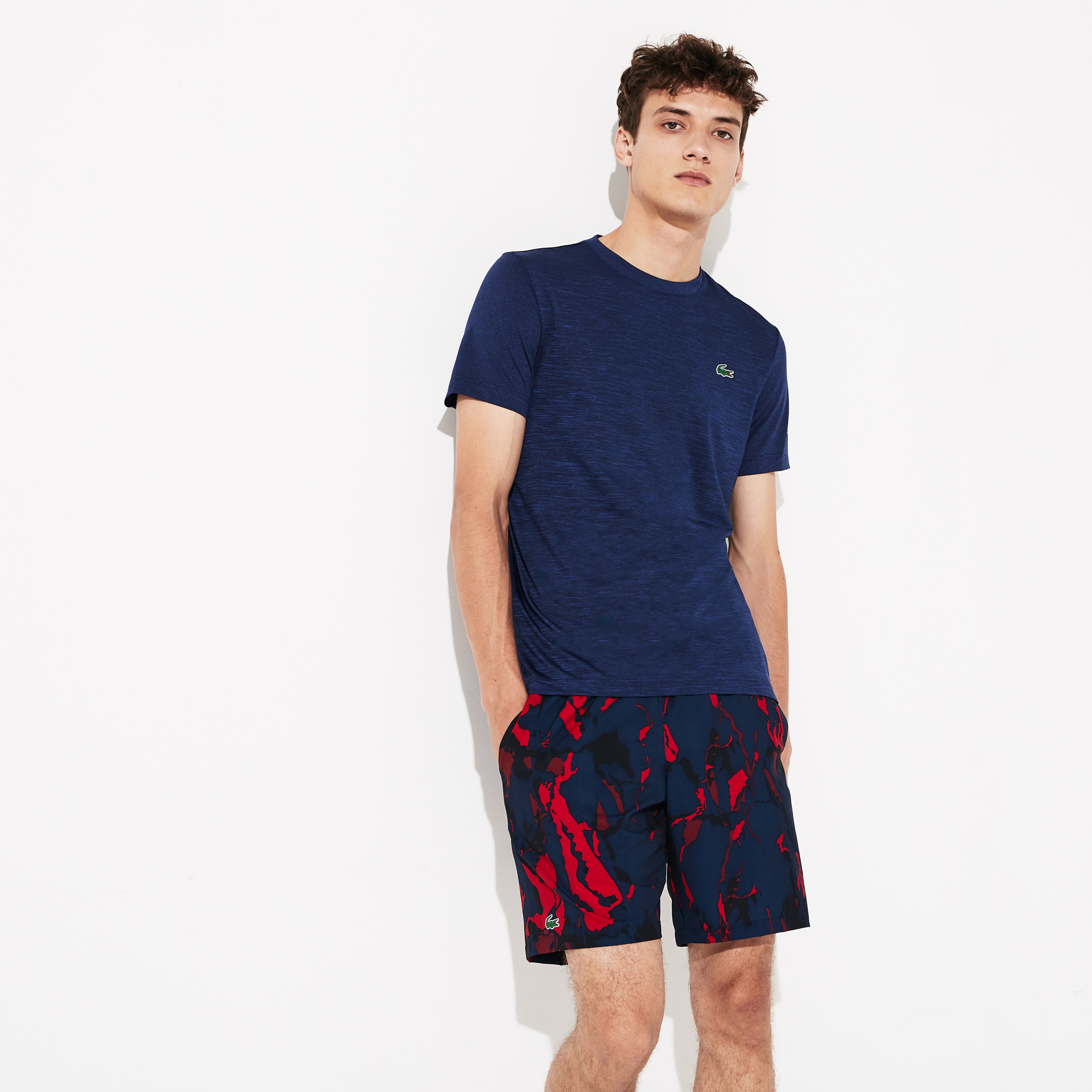 Lacoste Novak Djokovic Erkek Lacivert T-Shirt