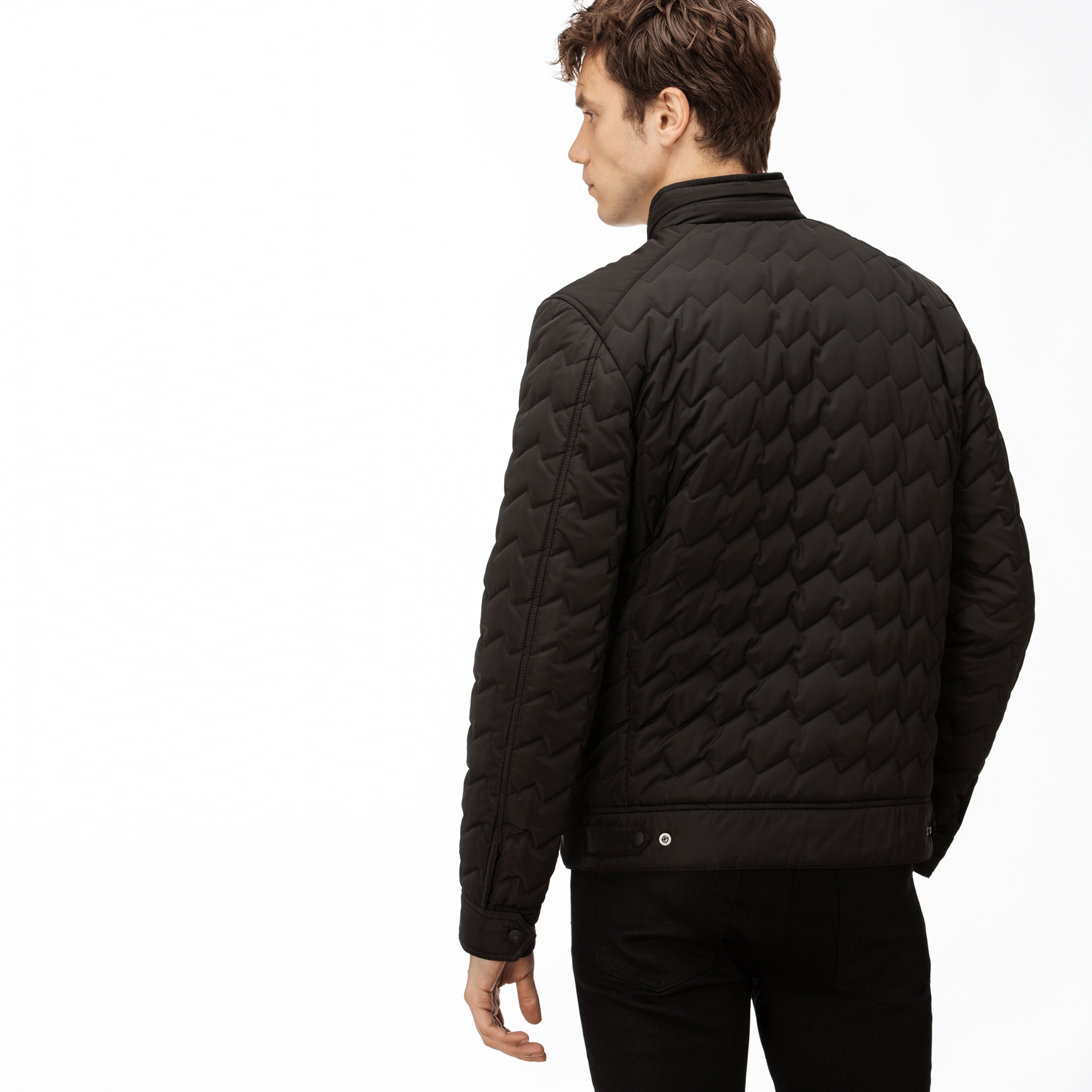 Lacoste Erkek Siyah Kapitone Mont