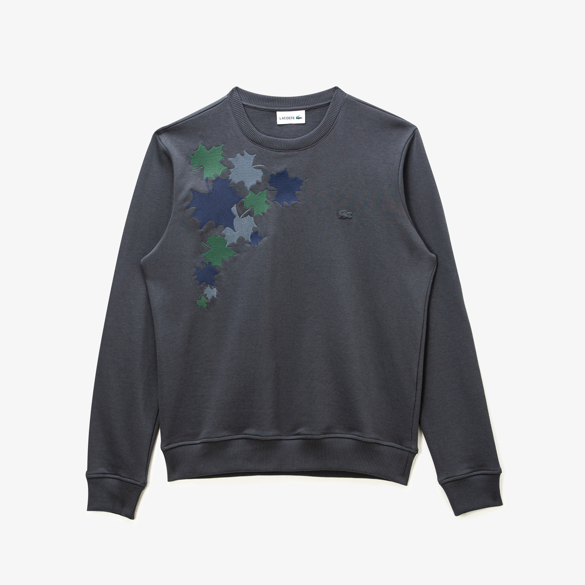 Lacoste Erkek Desenli Gri Sweatshirt