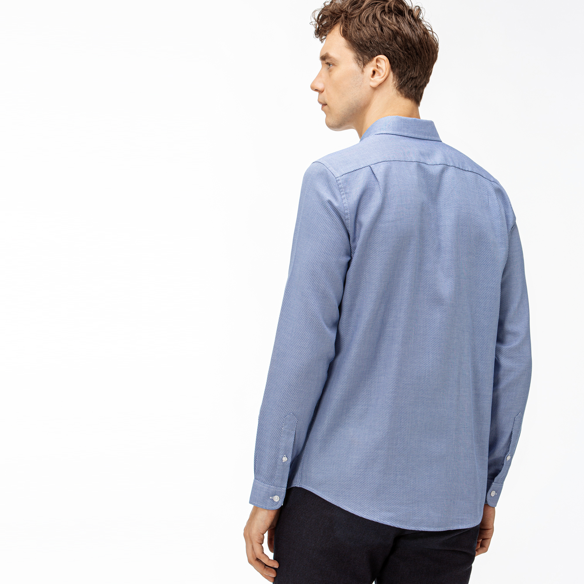 Lacoste Erkek Slim Fit Mavi Gömlek