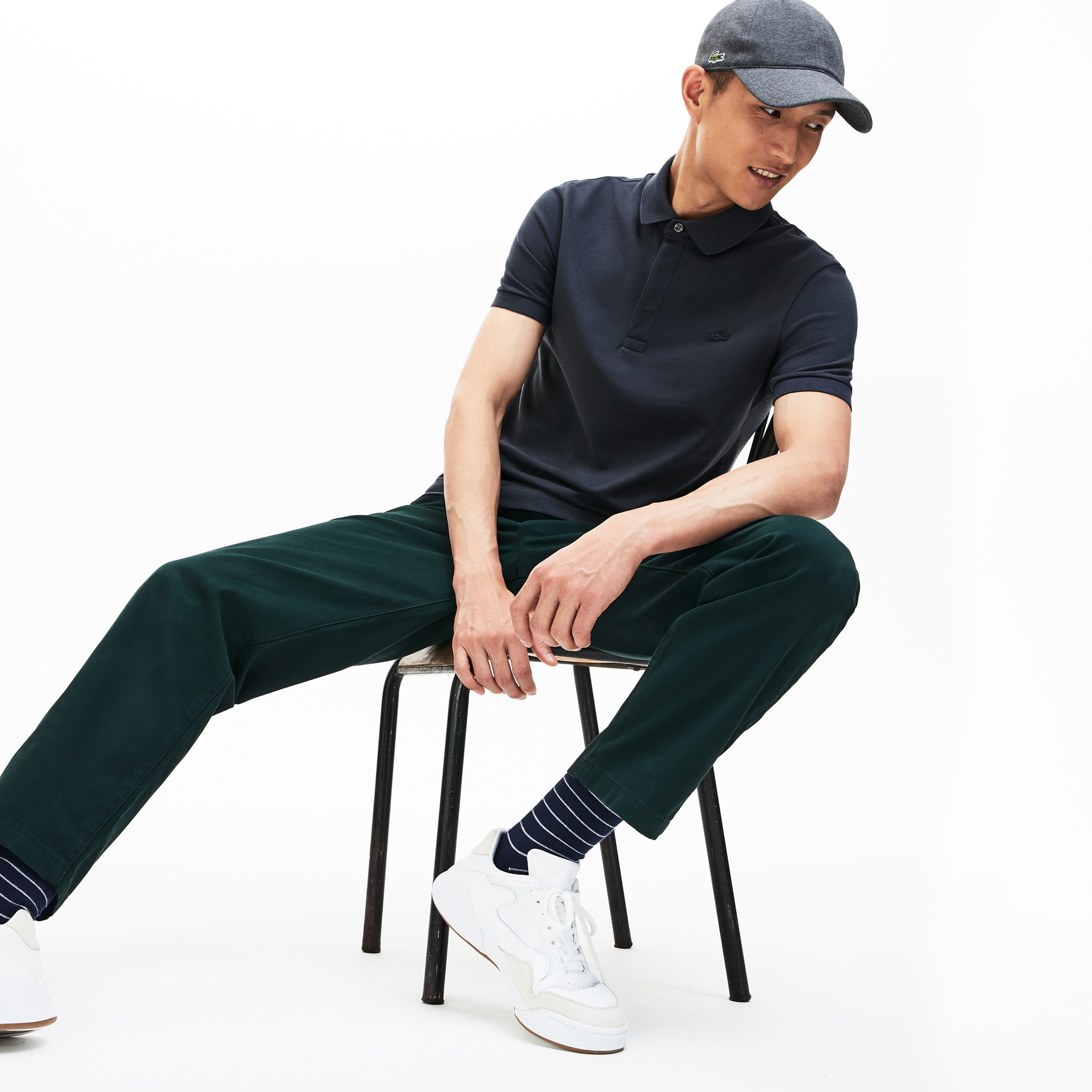 Lacoste Erkek Regular Fit Lacivert Paris Polo