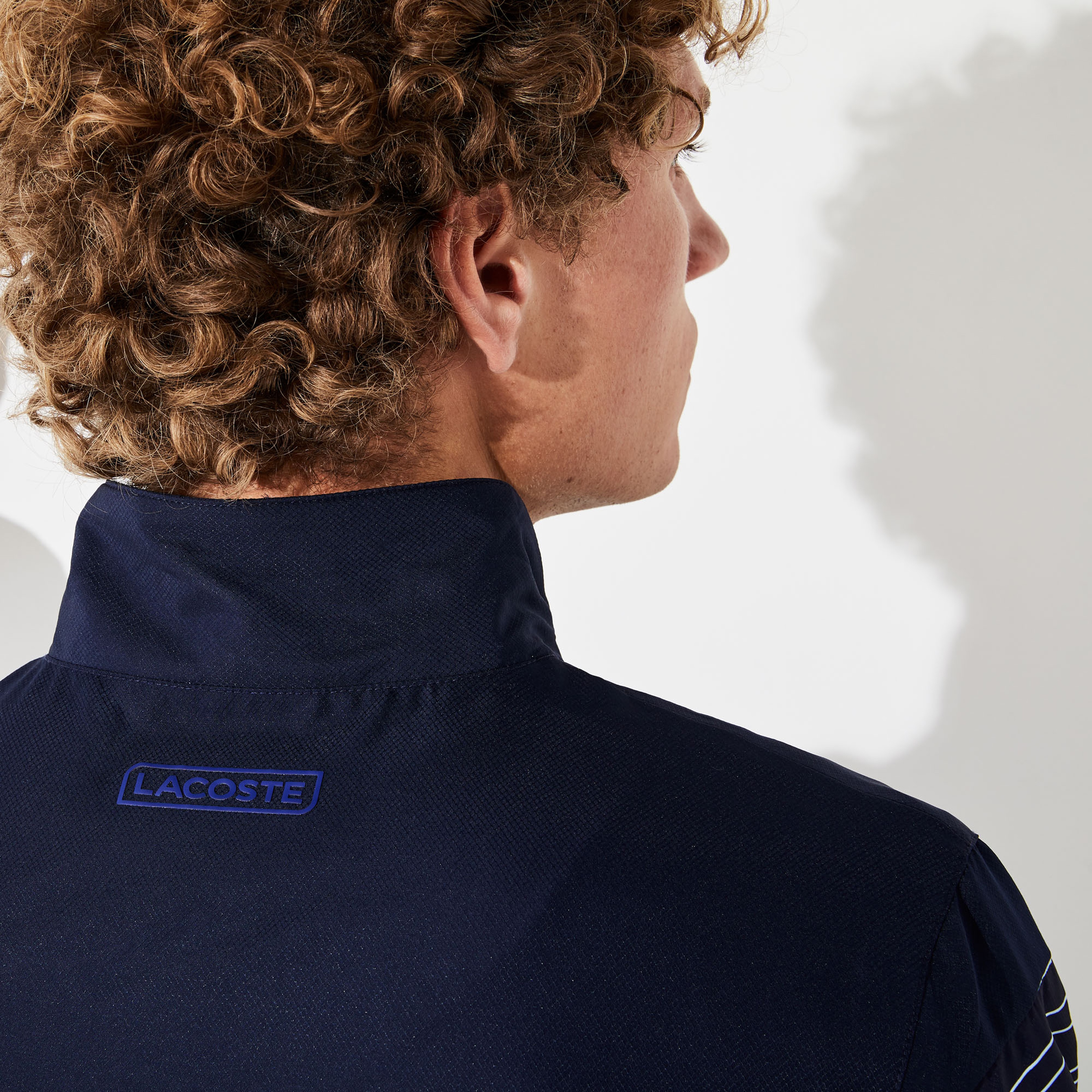 Lacoste Sport Erkek Dik Yaka Lacivert - Kırmızı Eşofman Takımı