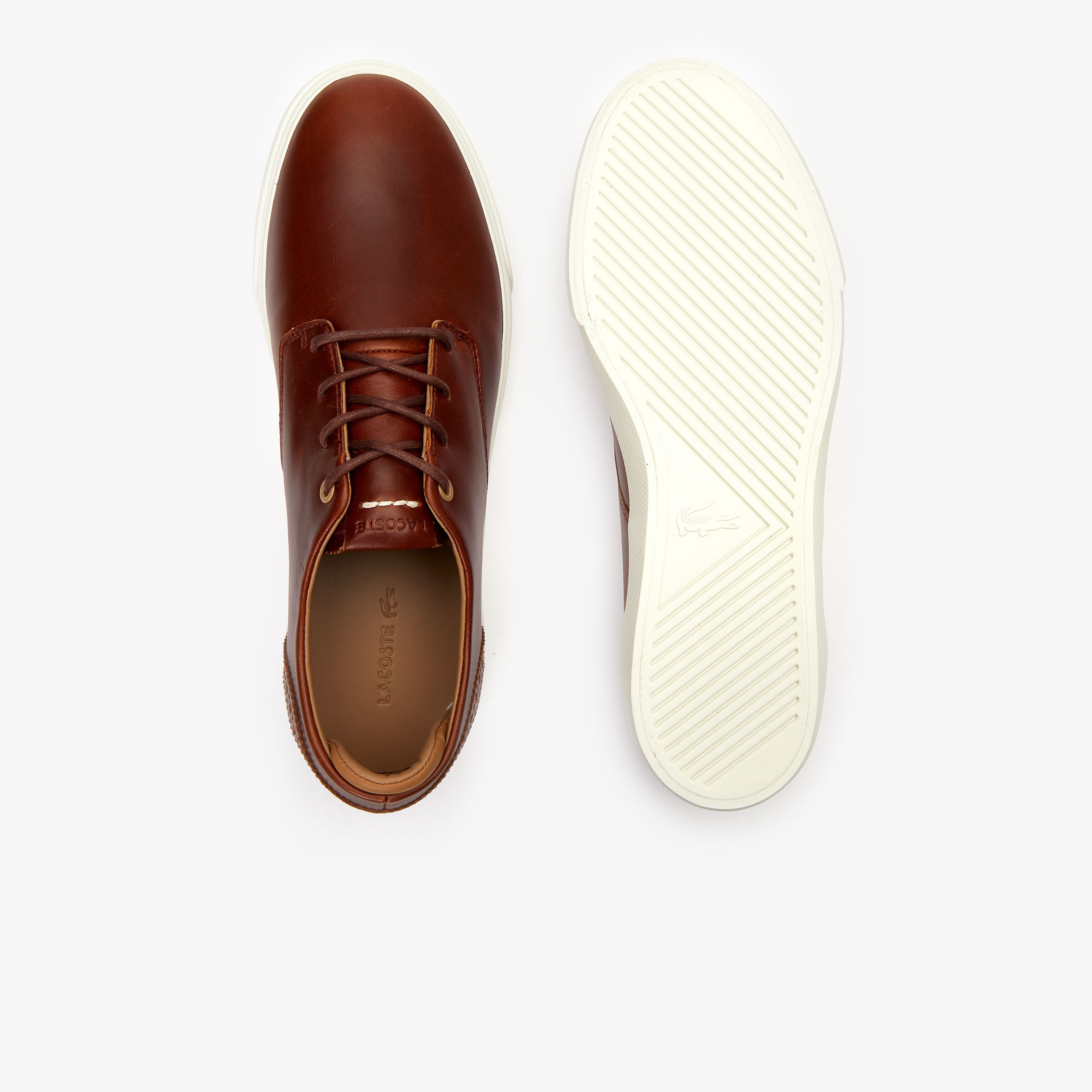 Lacoste Esparre Club 319 2 Cma Erkek Kahverengi - Bej Casual Ayakkabı