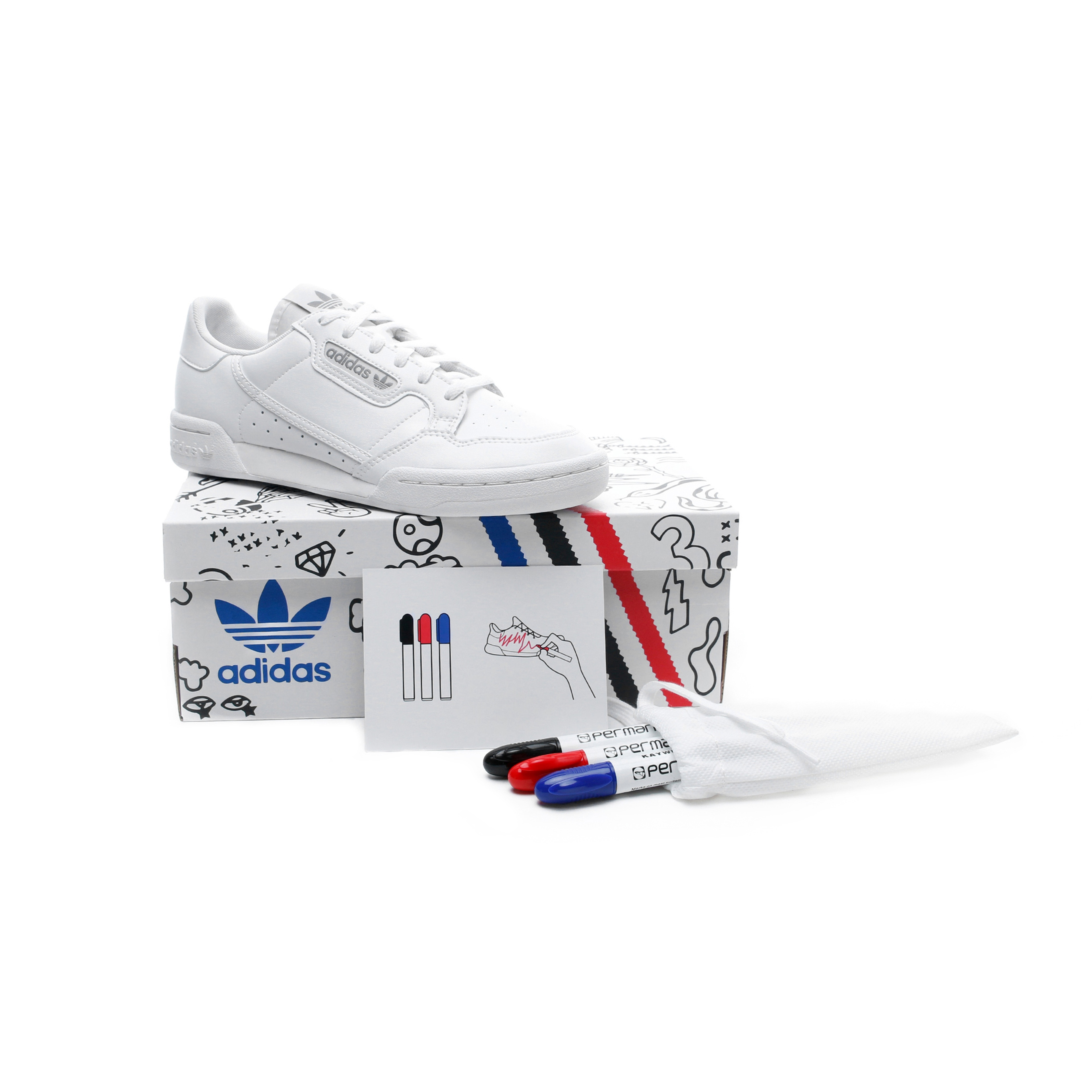 adidas Continental 80 Kadın Beyaz Spor Ayakkabı