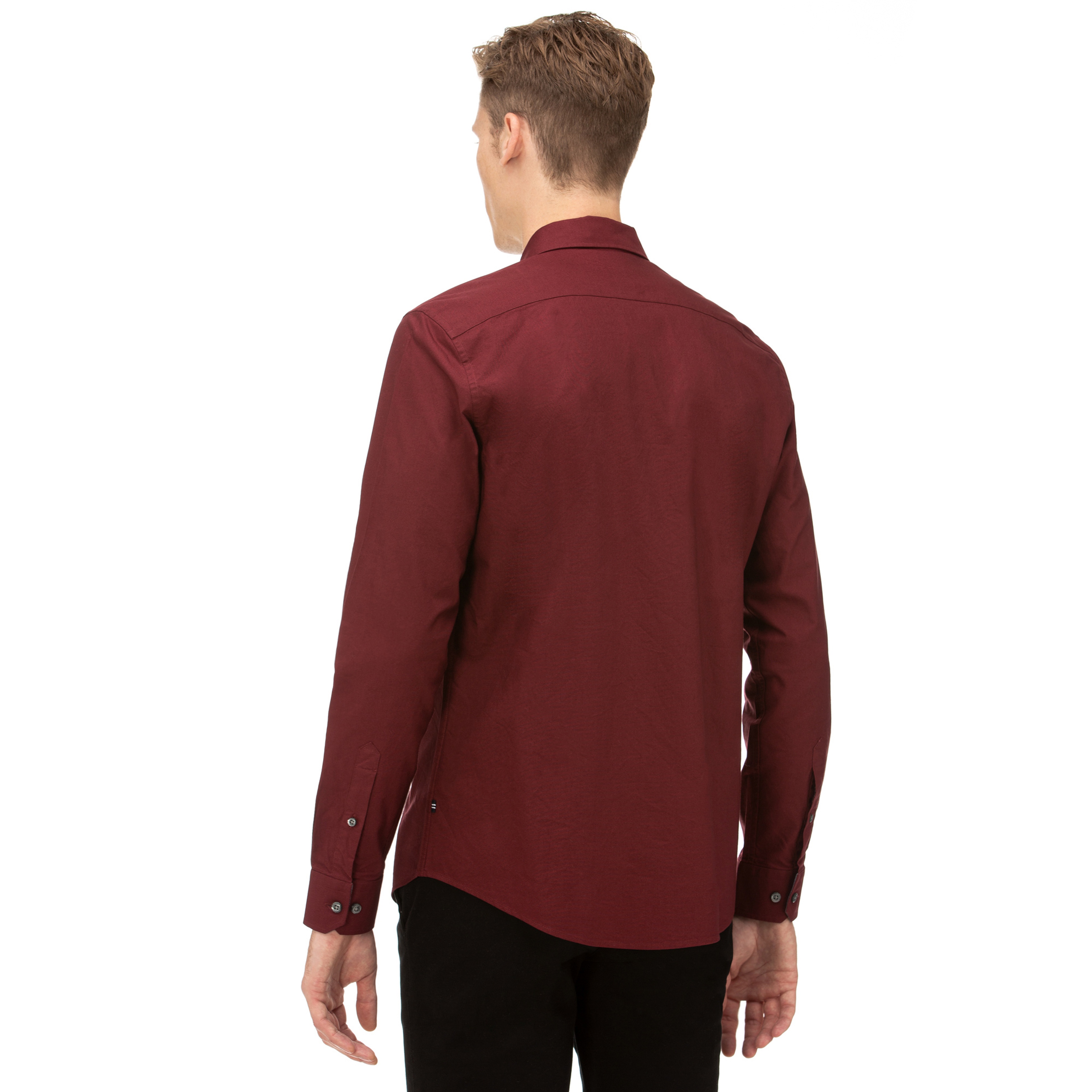 NAUTICA Erkek Bordo Slim Fit Gömlek