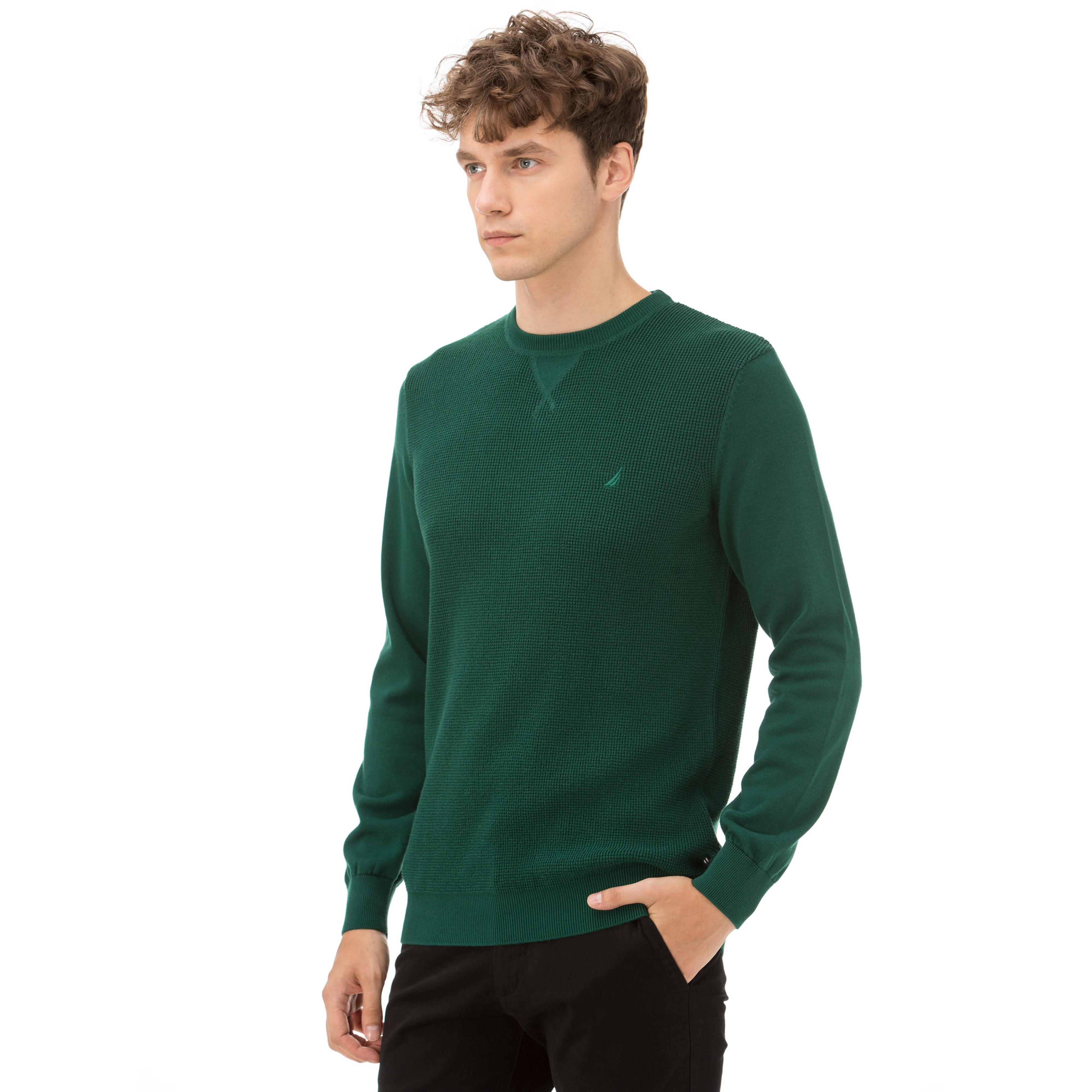 Nautica Yeşil Erkek Triko