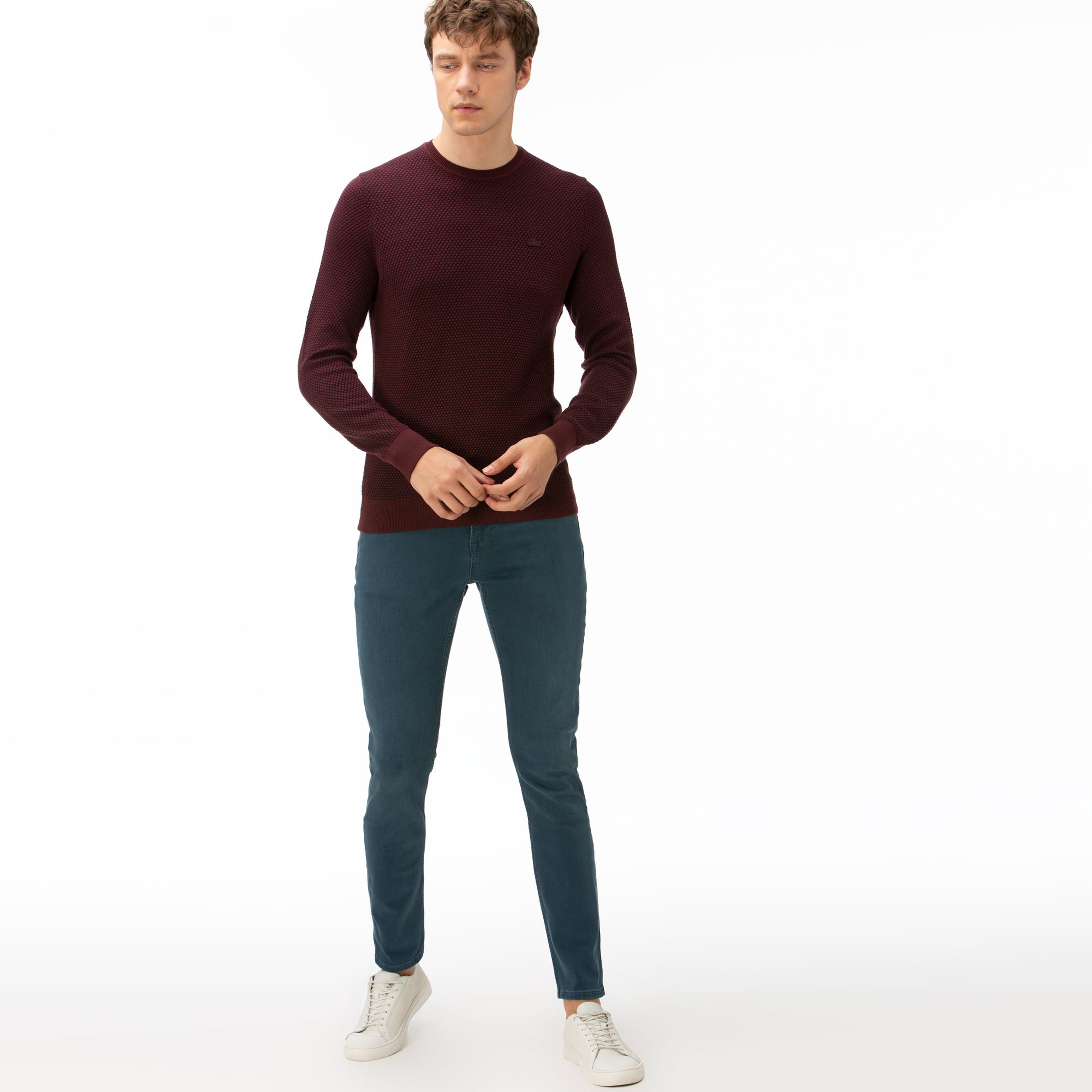 Lacoste Erkek Slim Fit Mavi Pantolon