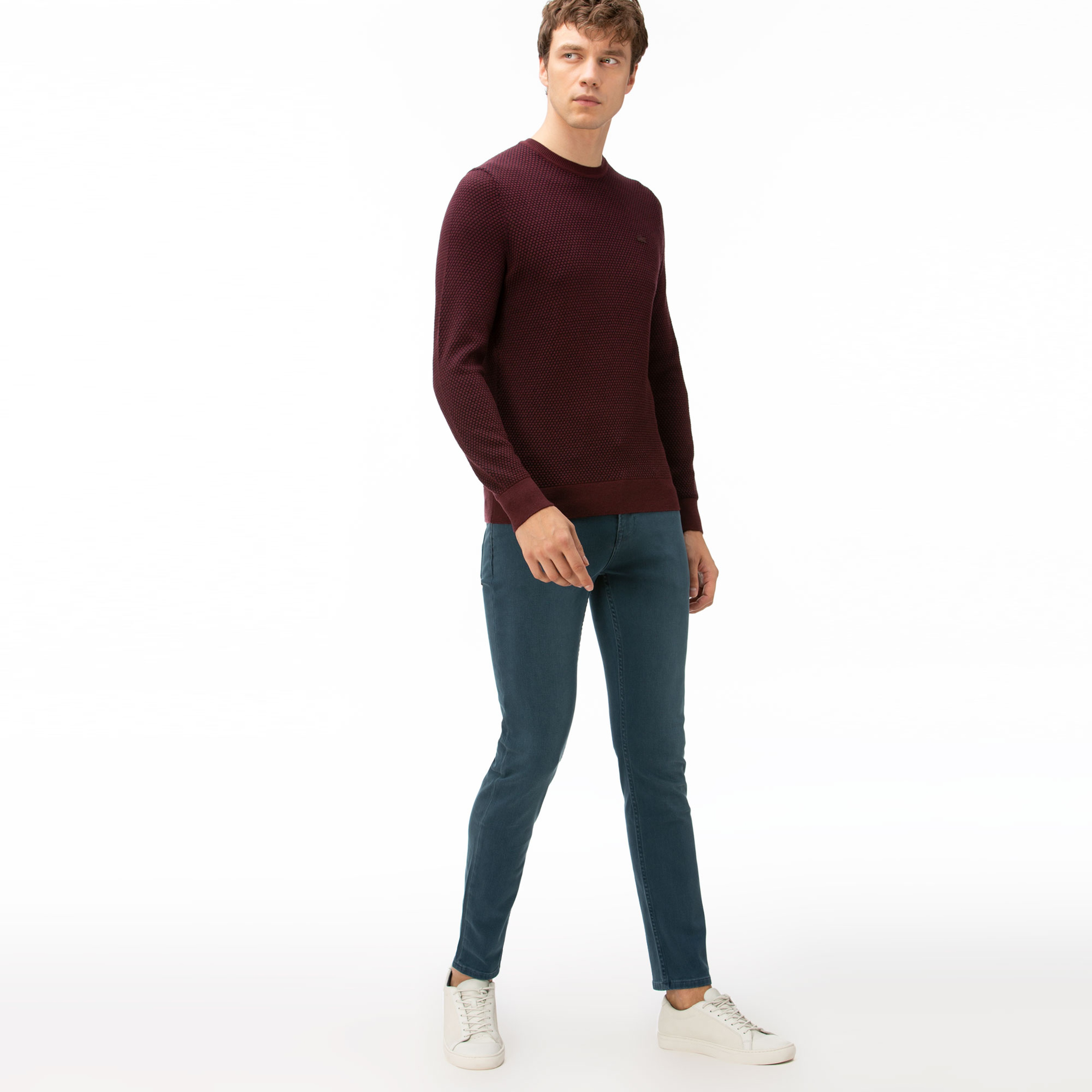 Lacoste Erkek Slim Fit Mavi Pantolon