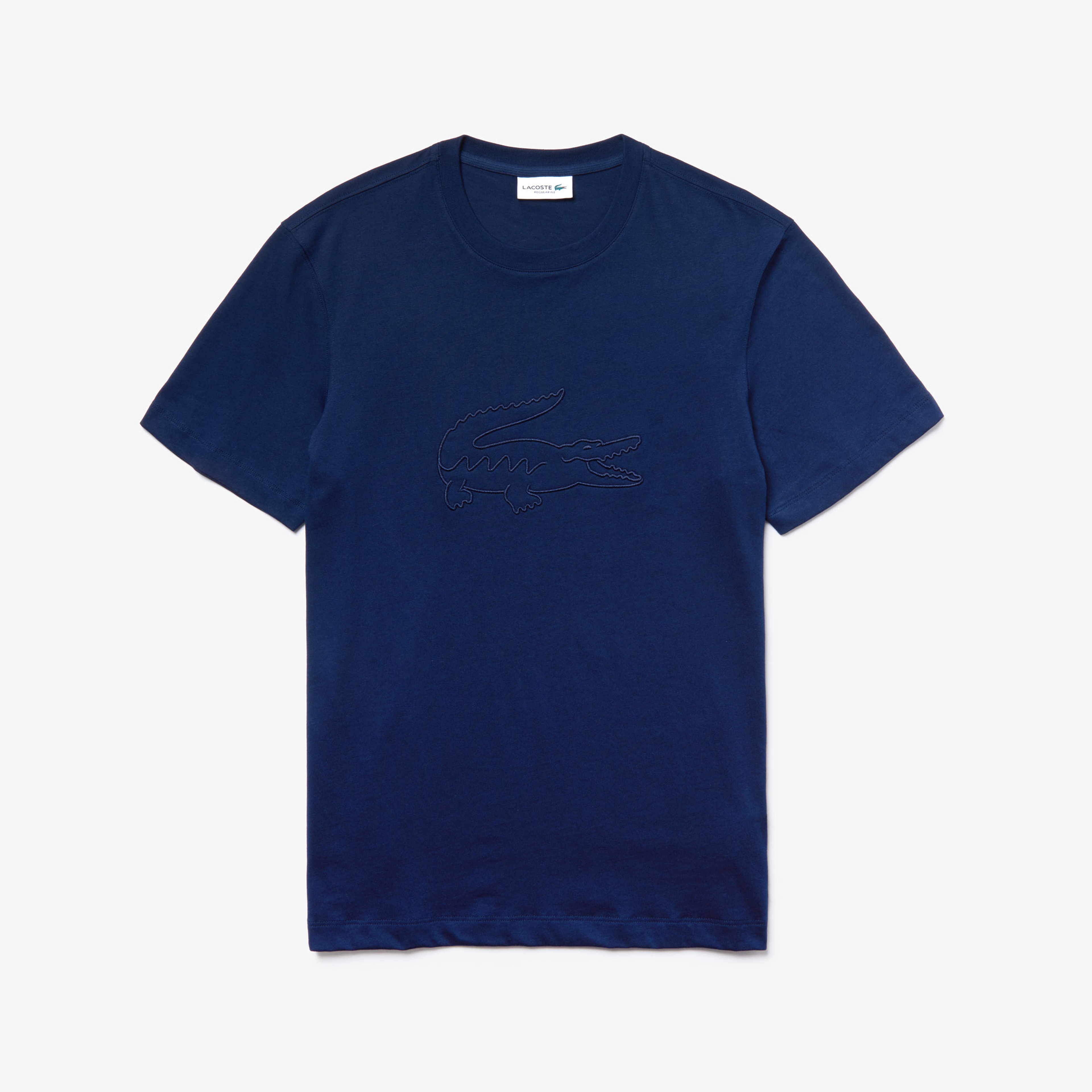 Lacoste Erkek Regular Fit Timsah Baskılı Lacivert T-Shirt