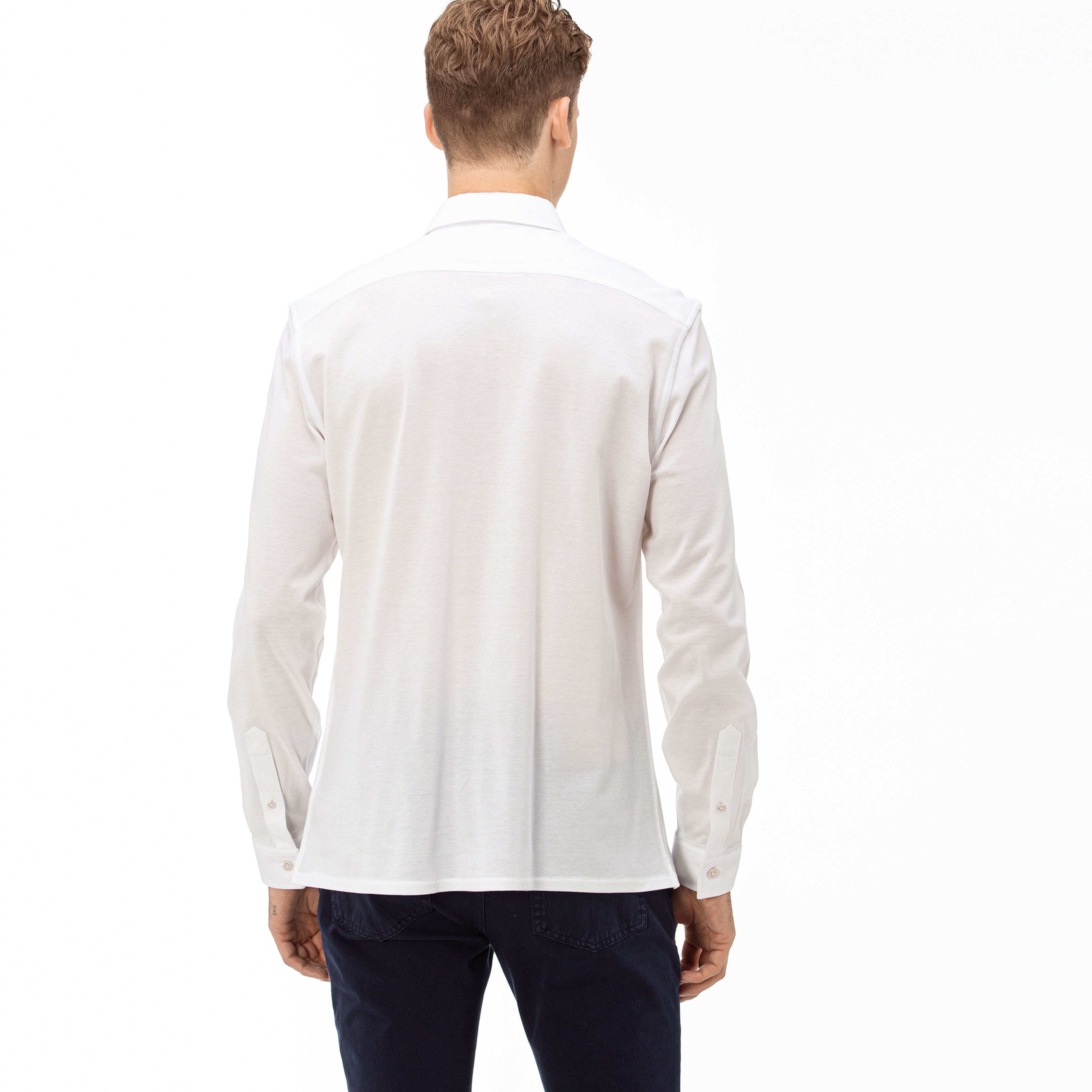 Lacoste Erkek Slim Fit Beyaz Gömlek