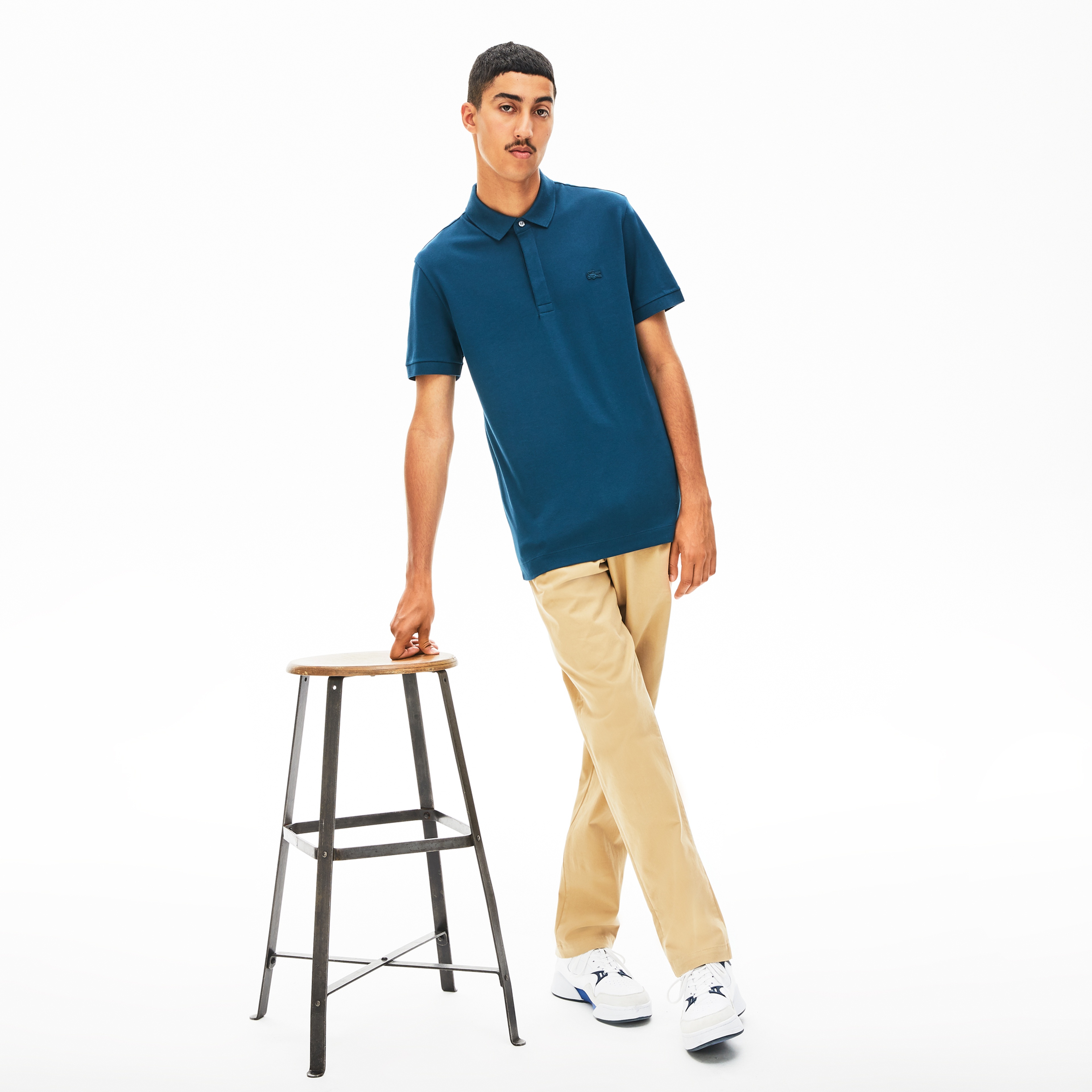 Lacoste Erkek Regular Fit Mavi Paris Polo
