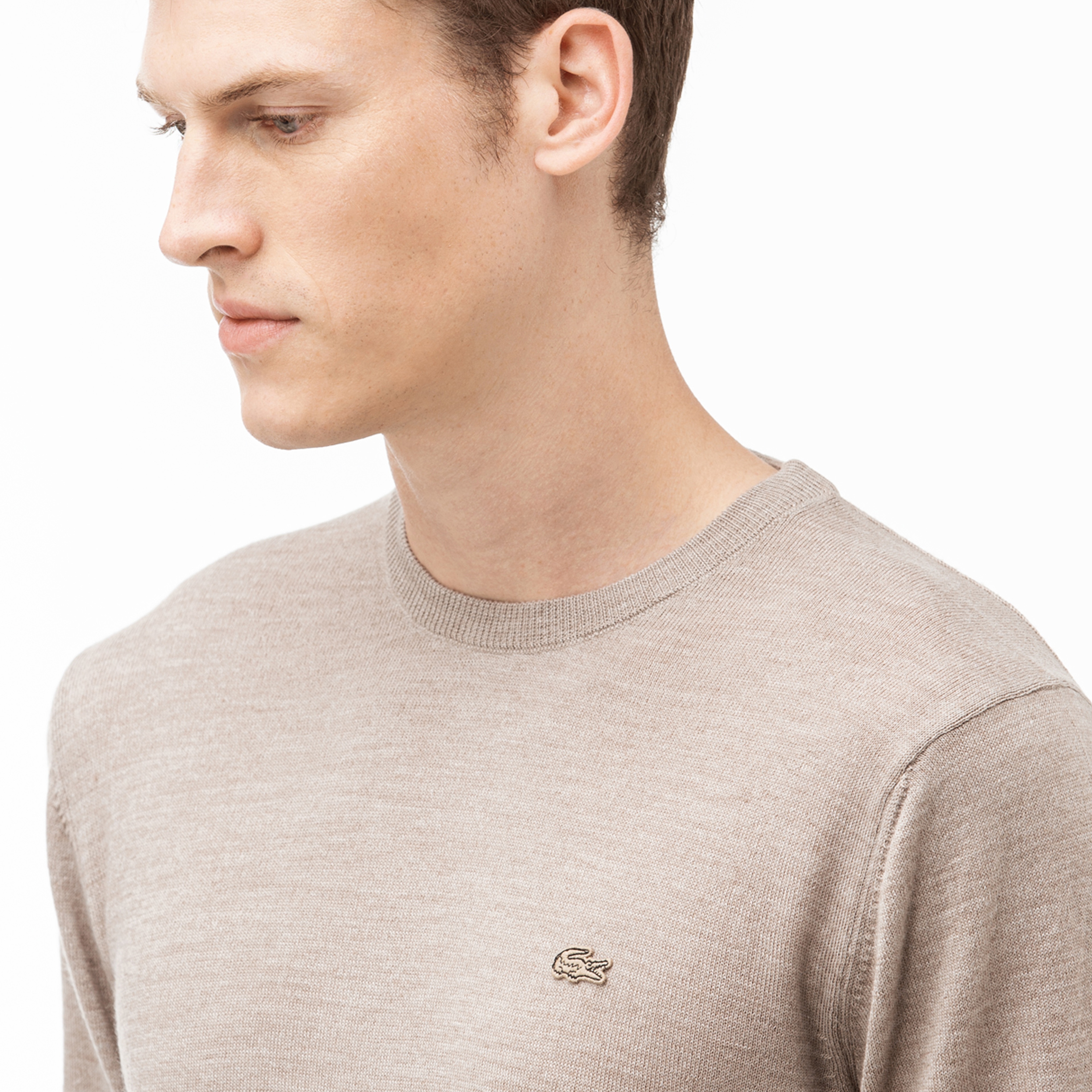 Lacoste Erkek Bej Triko Kazak