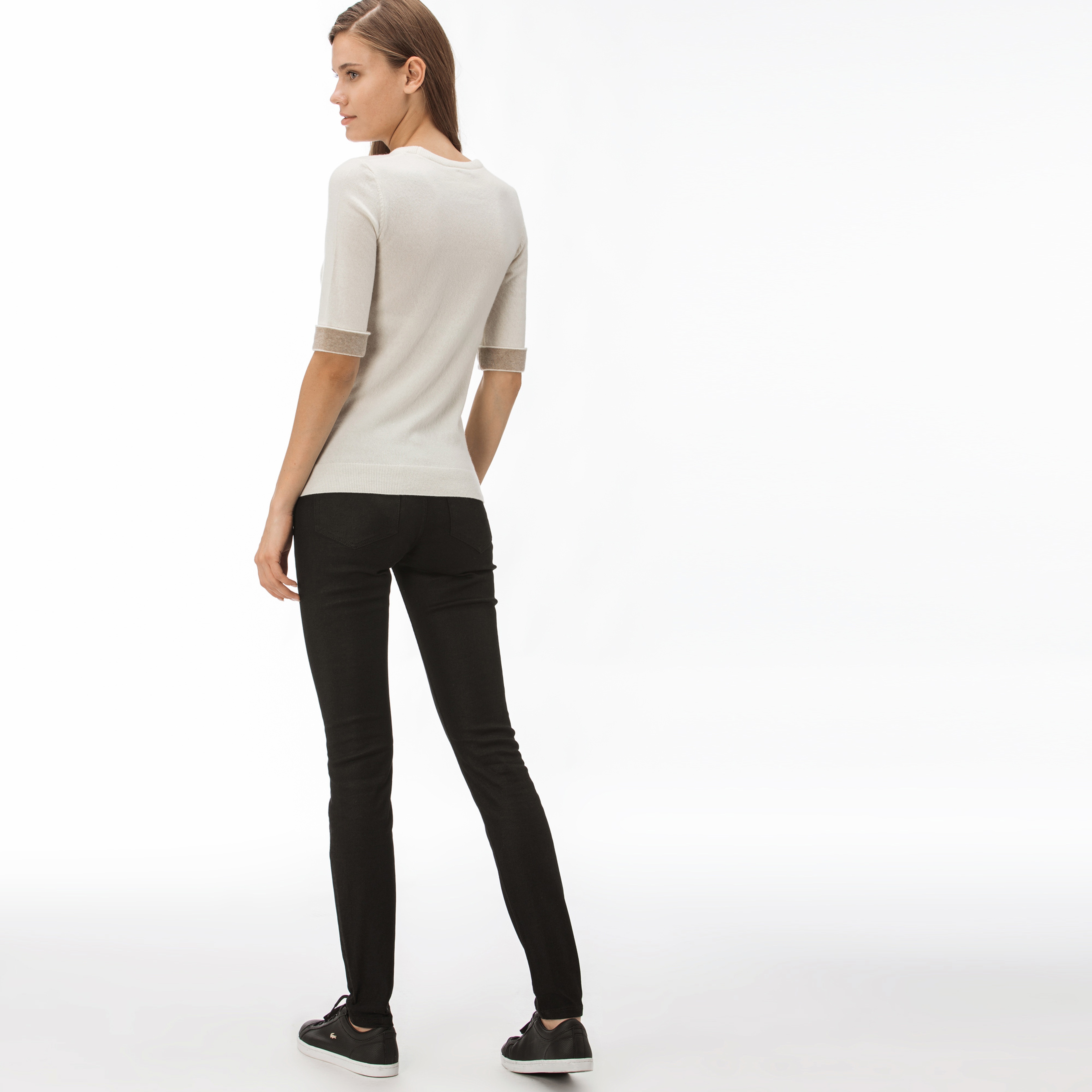 Lacoste Kadın Slim Fit Siyah Pantolon