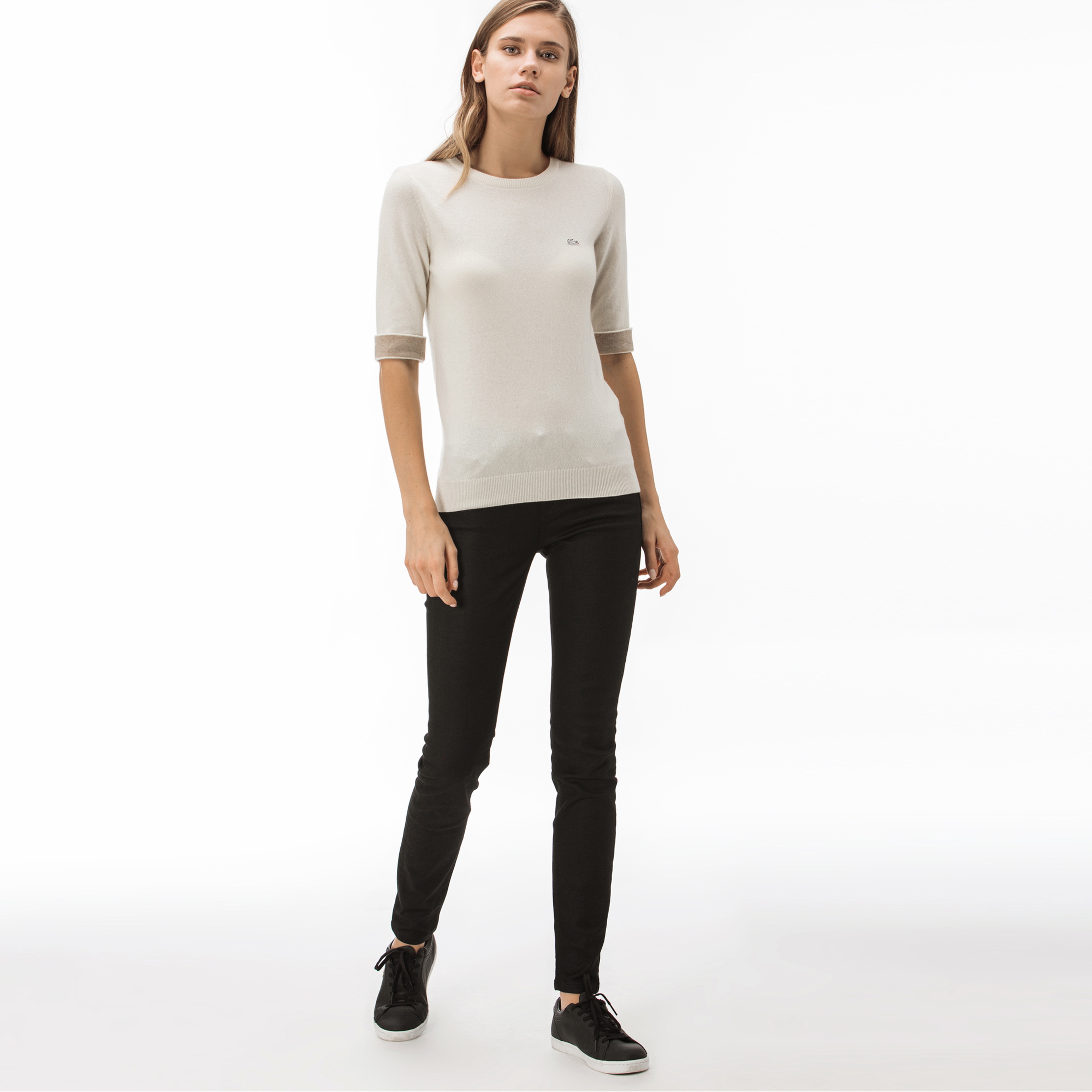 Lacoste Kadın Slim Fit Siyah Pantolon