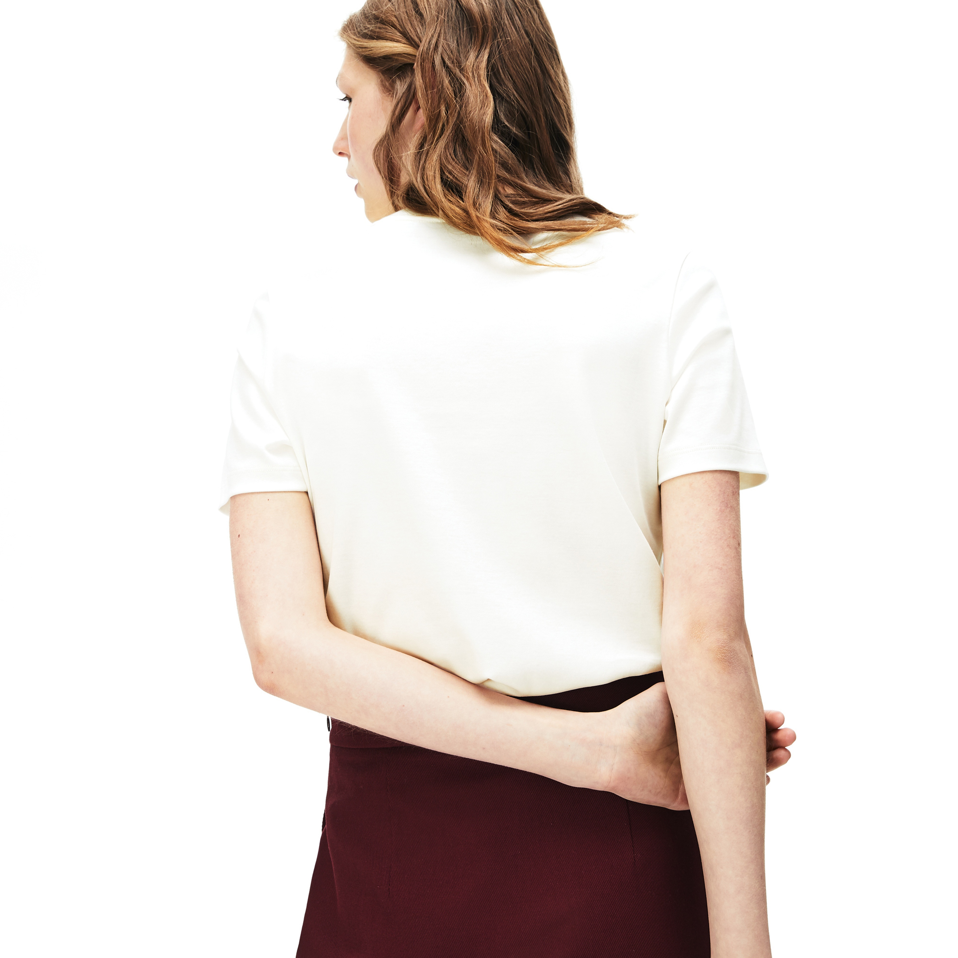 Lacoste Kadın Beyaz T-Shirt