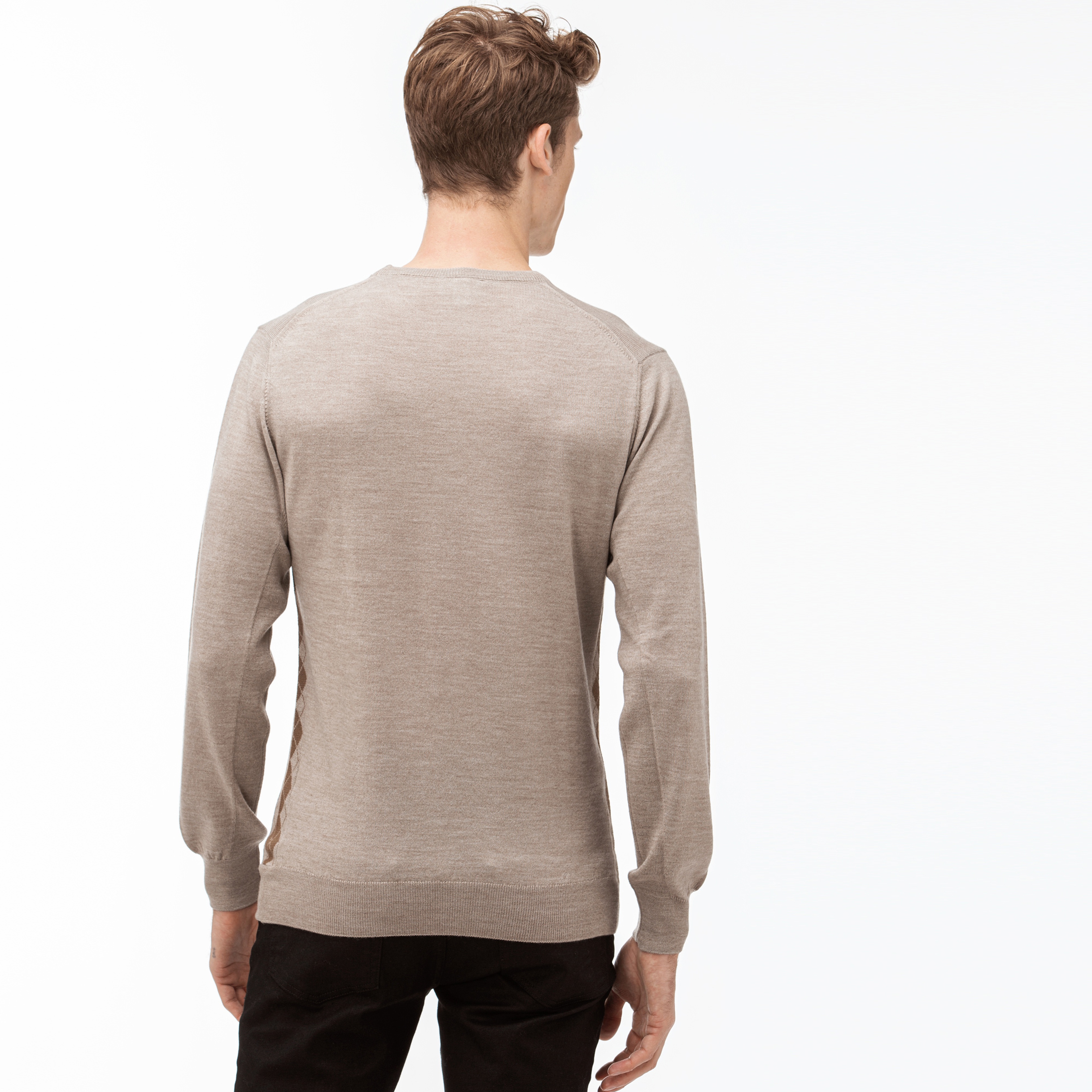 Lacoste Erkek Bej Triko Kazak