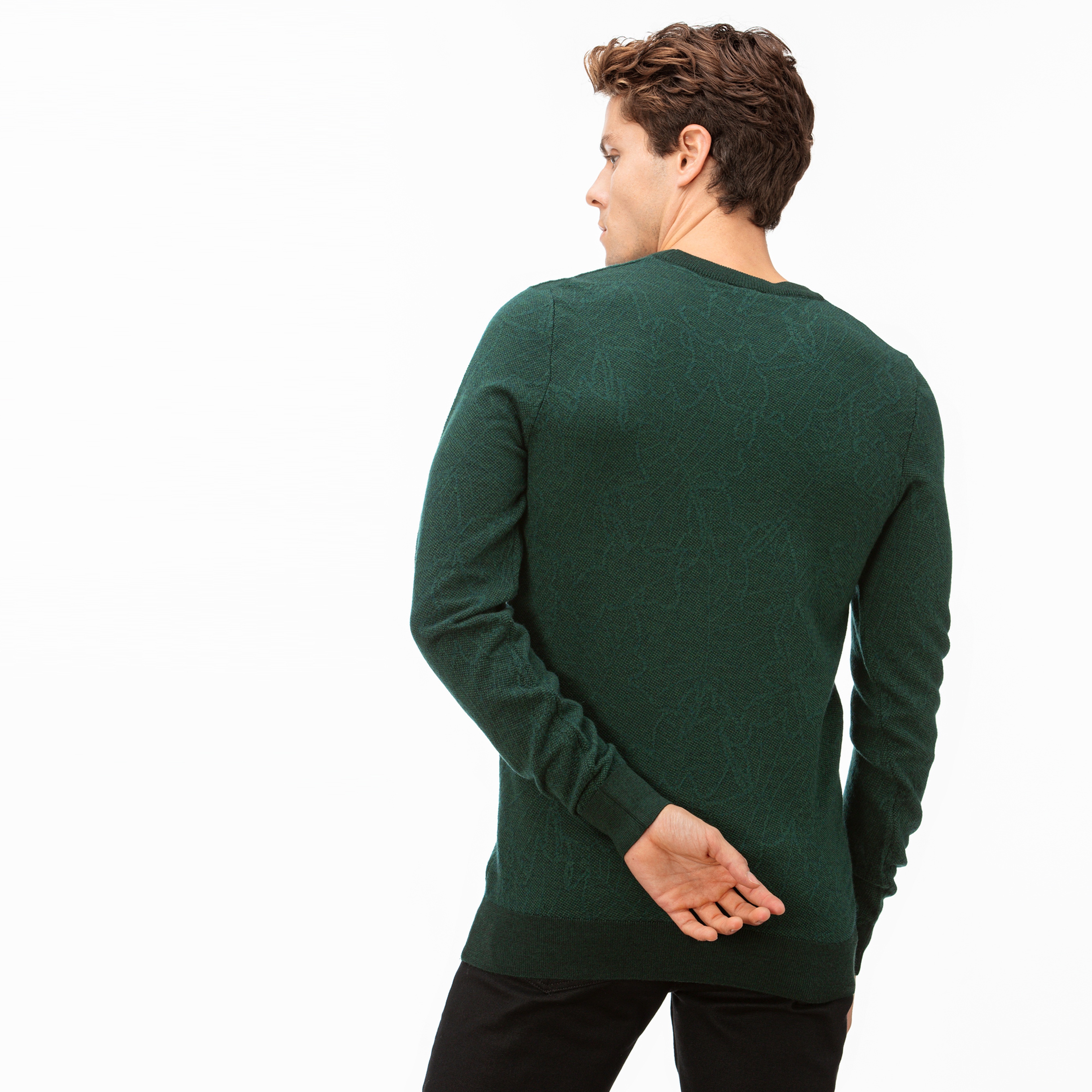 Lacoste Erkek Yeşil Triko Kazak