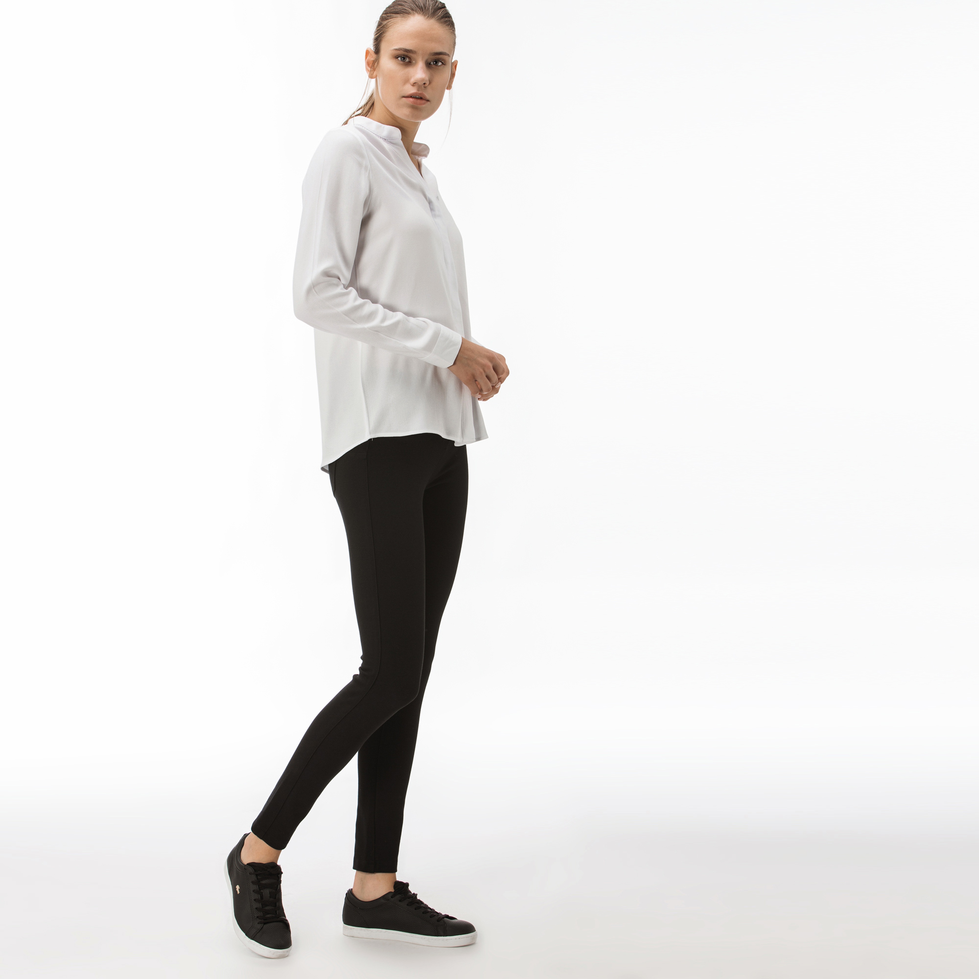 Lacoste Kadın Siyah Denim Pantolon