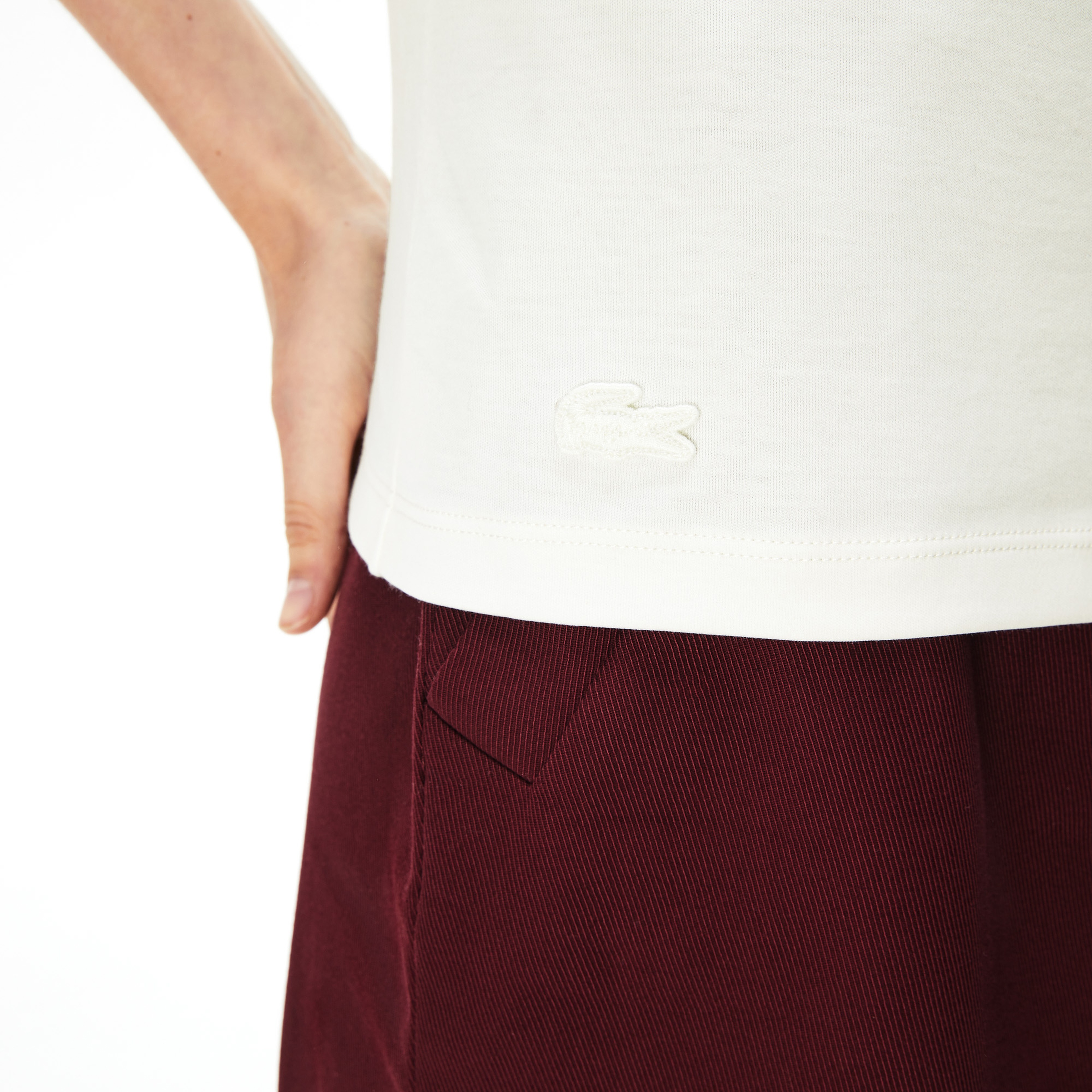 Lacoste Kadın Beyaz T-Shirt