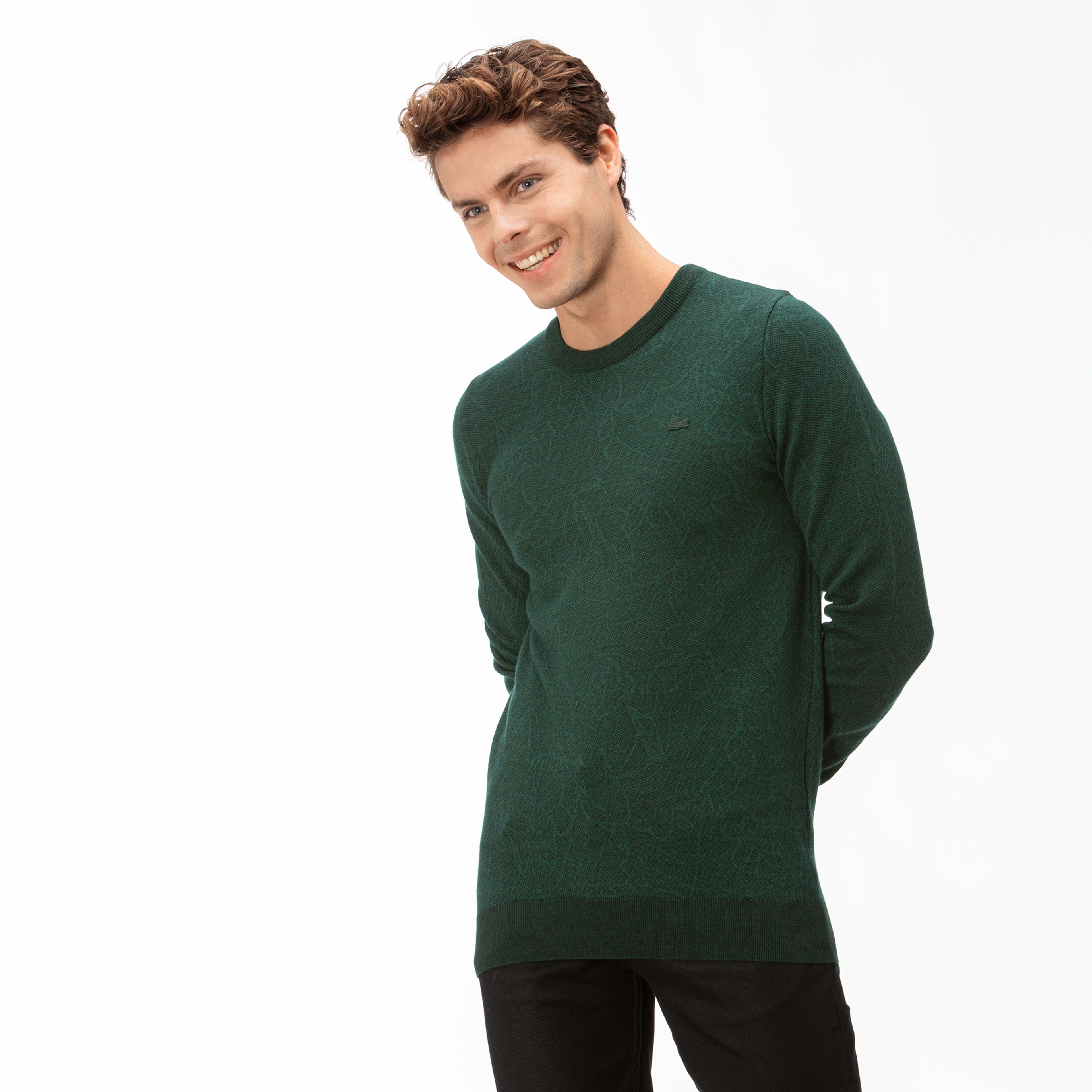 Lacoste Erkek Yeşil Triko Kazak