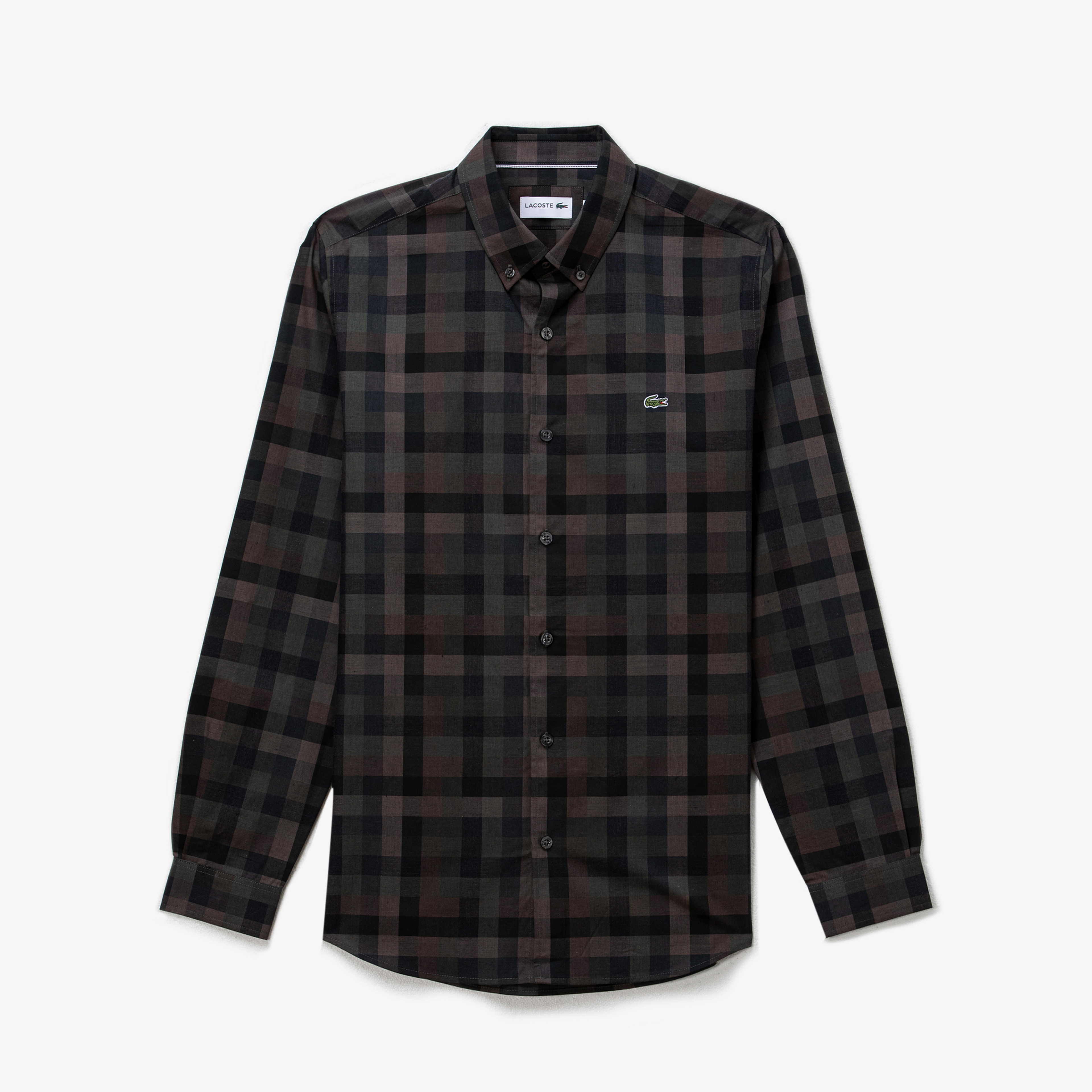 Lacoste Erkek Slim Fit Ekose Desenli Renkli Gömlek