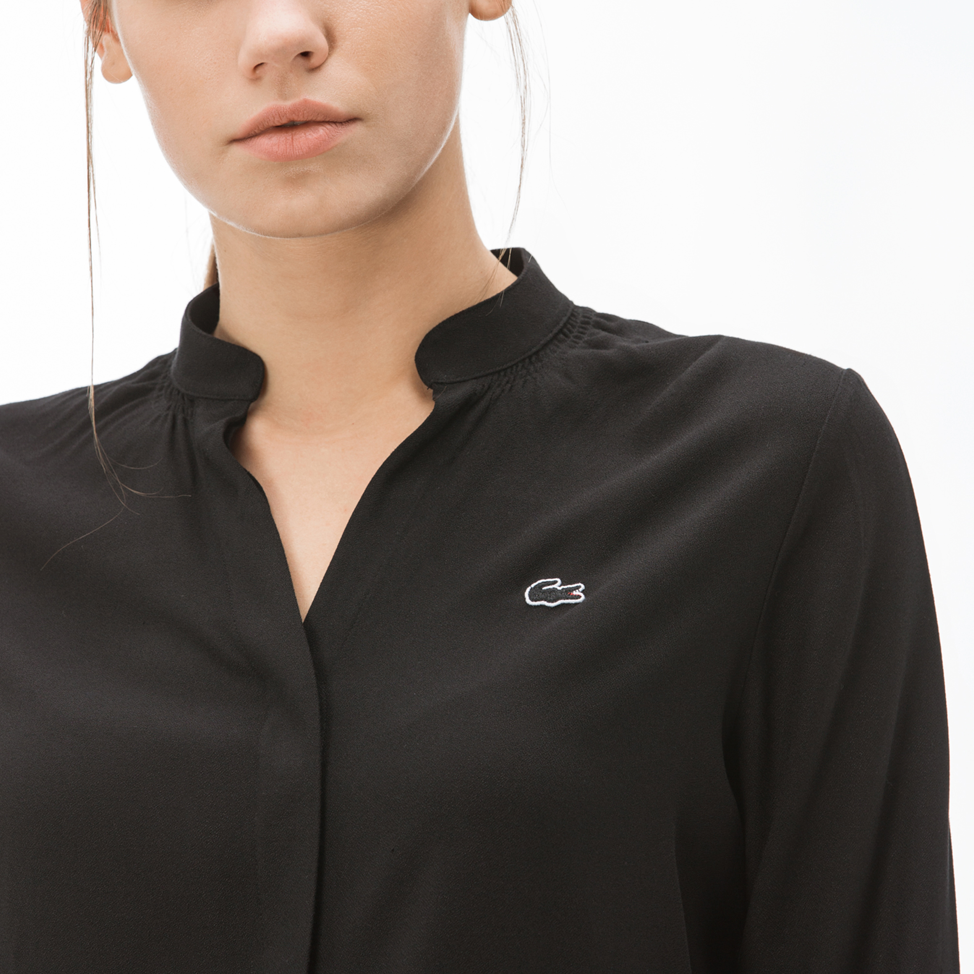 Lacoste Kadın Siyah Gömlek