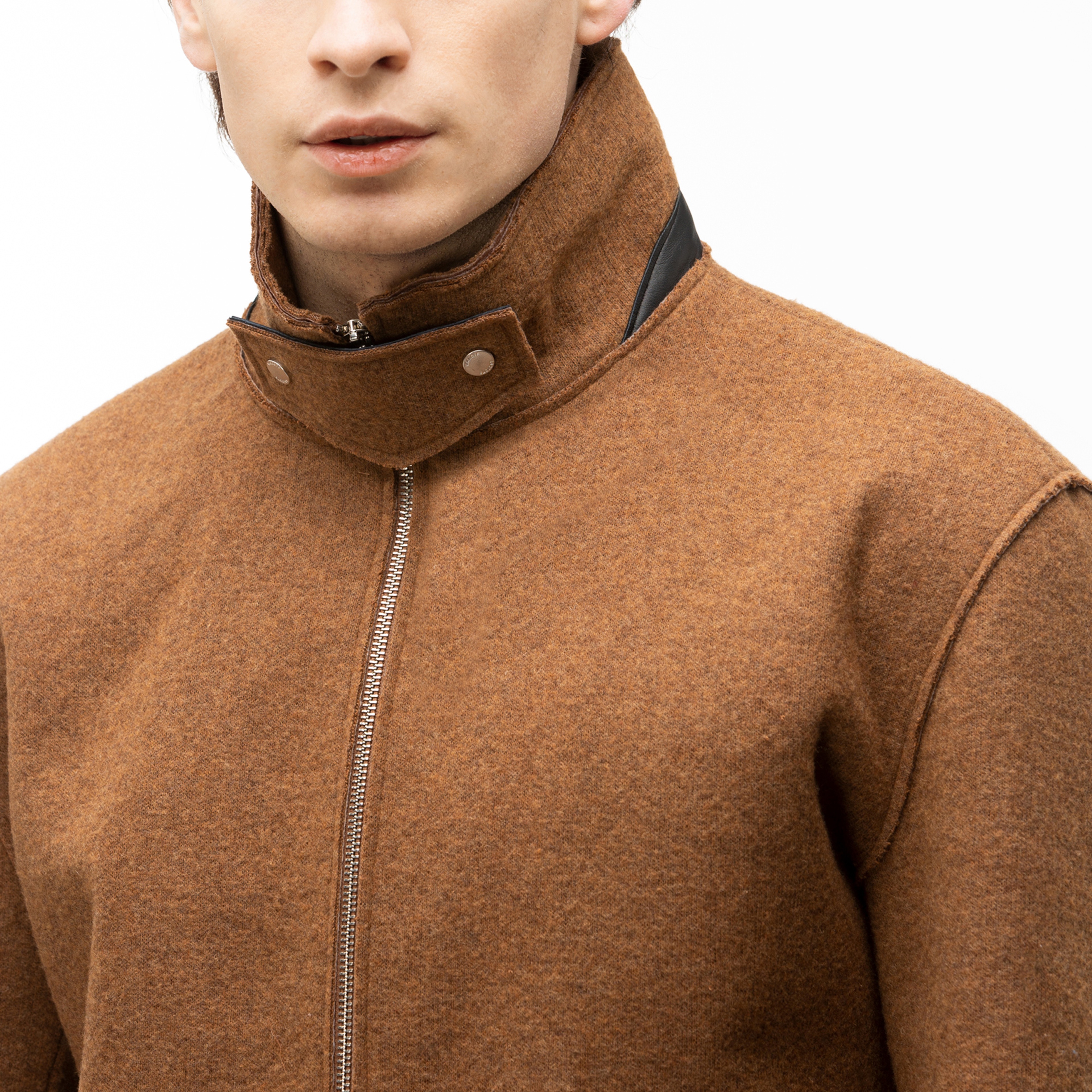 Lacoste Erkek Kahverengi Yün Mont