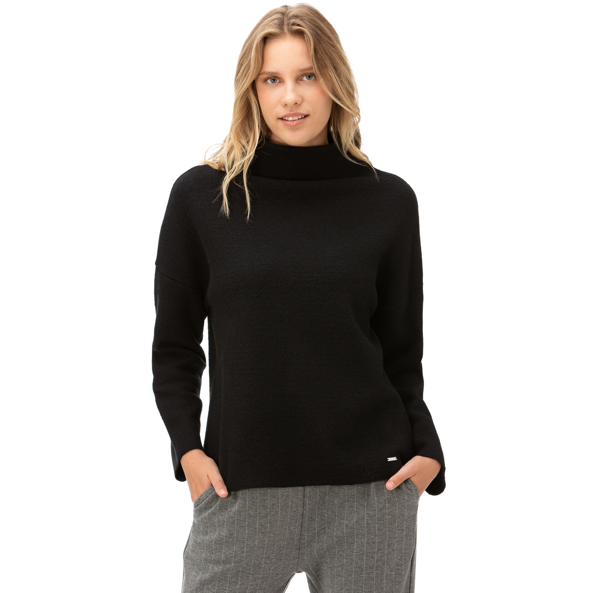 NAUTICA Kadın Siyah Triko