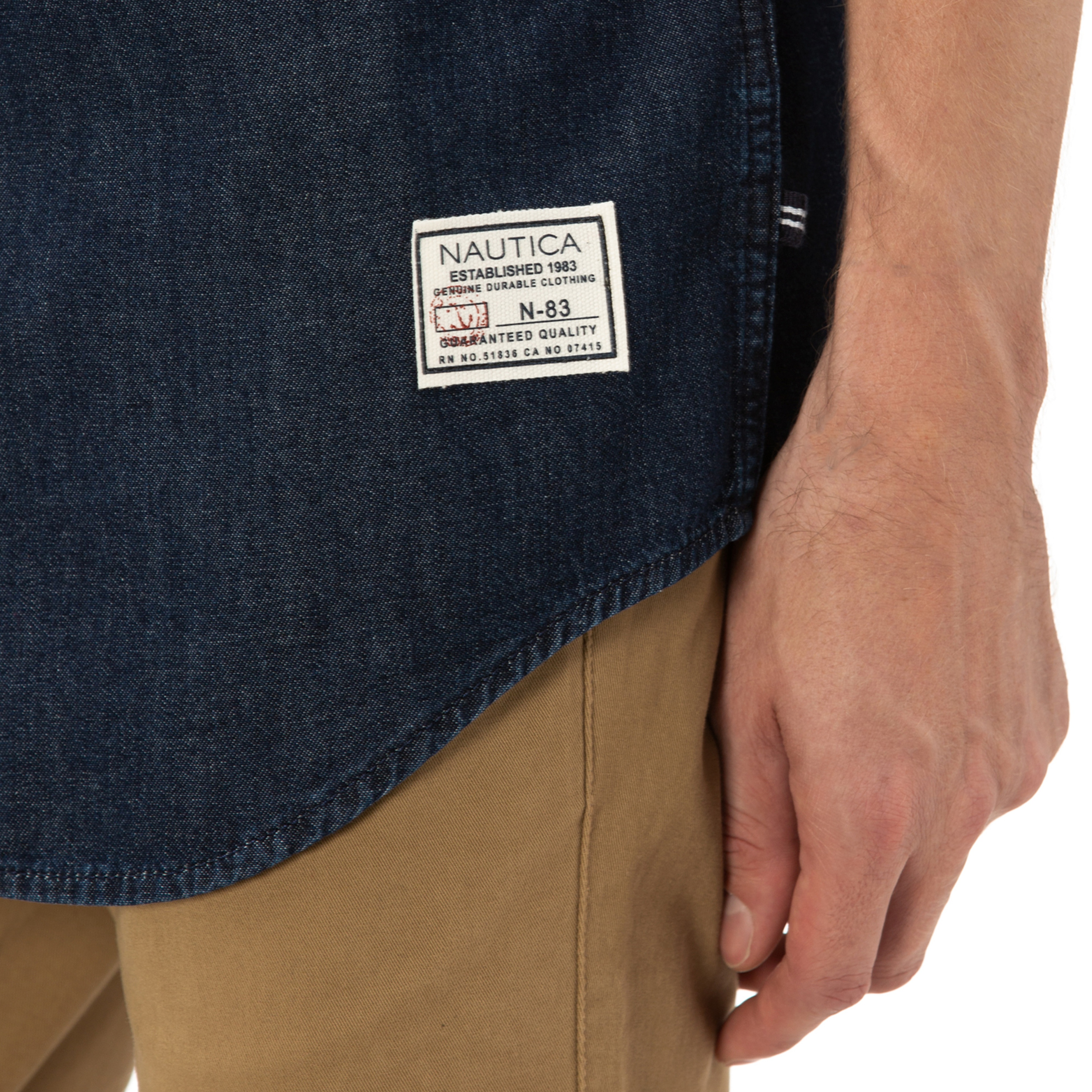 NAUTICA Erkek Mavi Classic Fit Gömlek