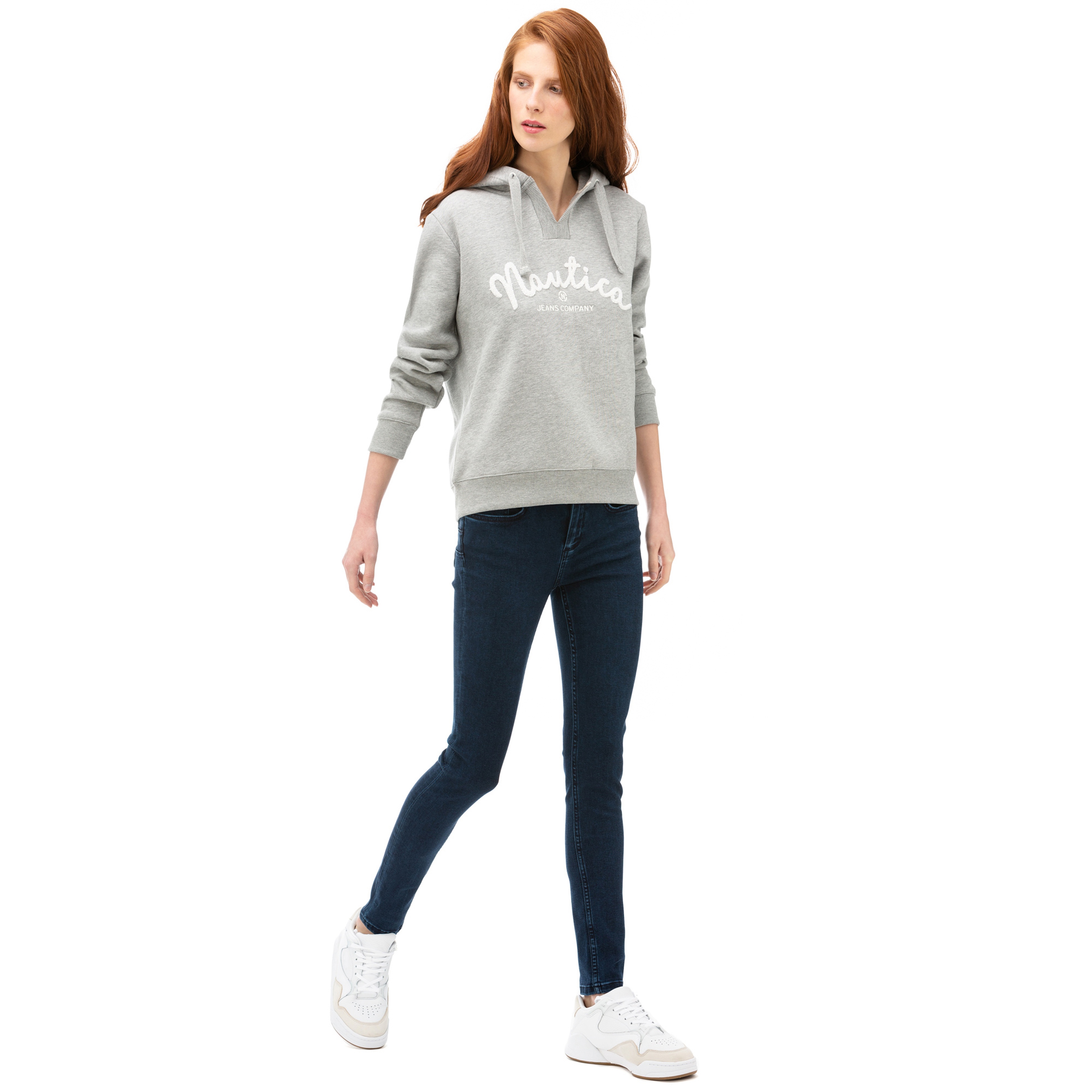 NAUTICA Kadın Mavi Slim Fit Denim Pantolon