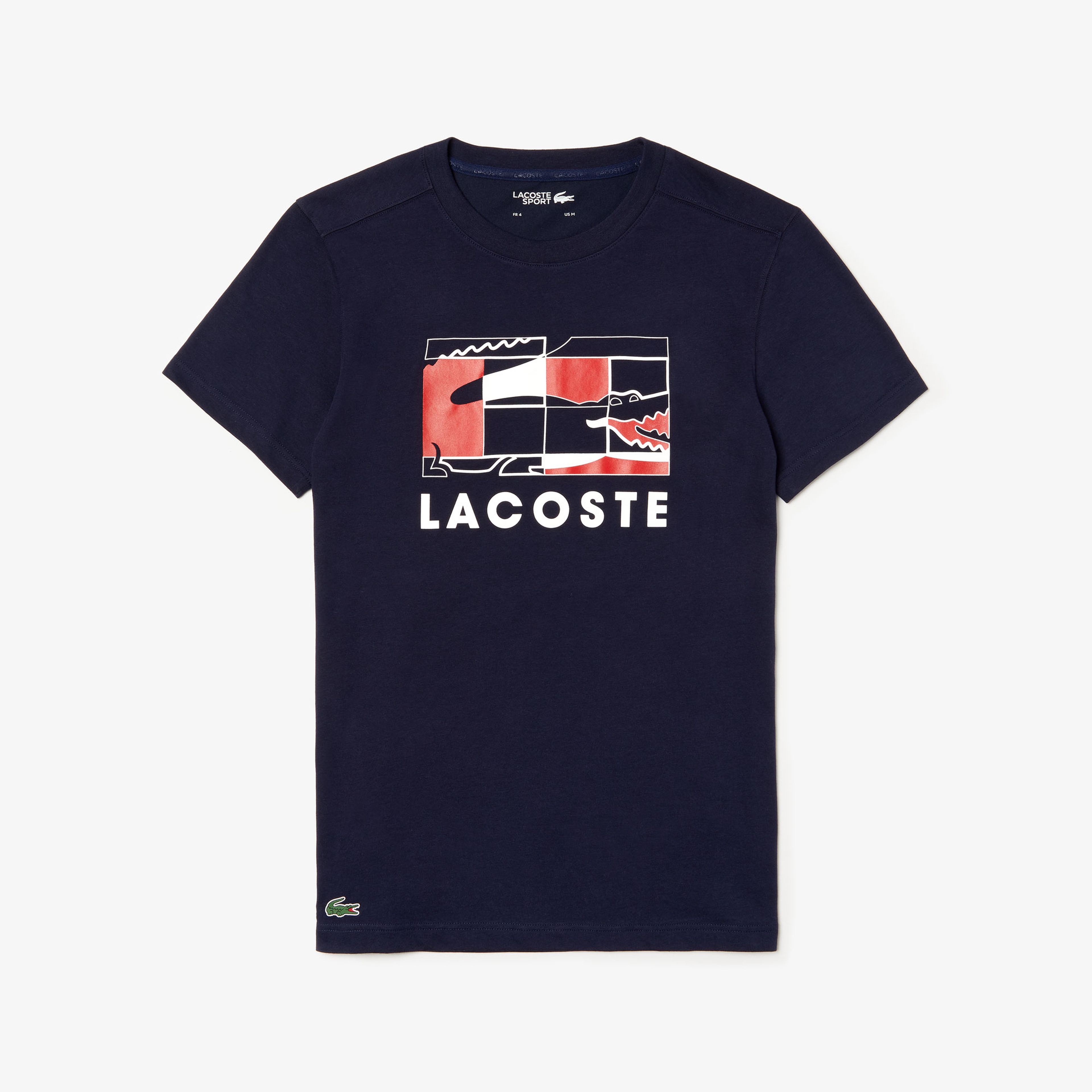 Lacoste Erkek Renkli Baskılı Desenli T-Shirt