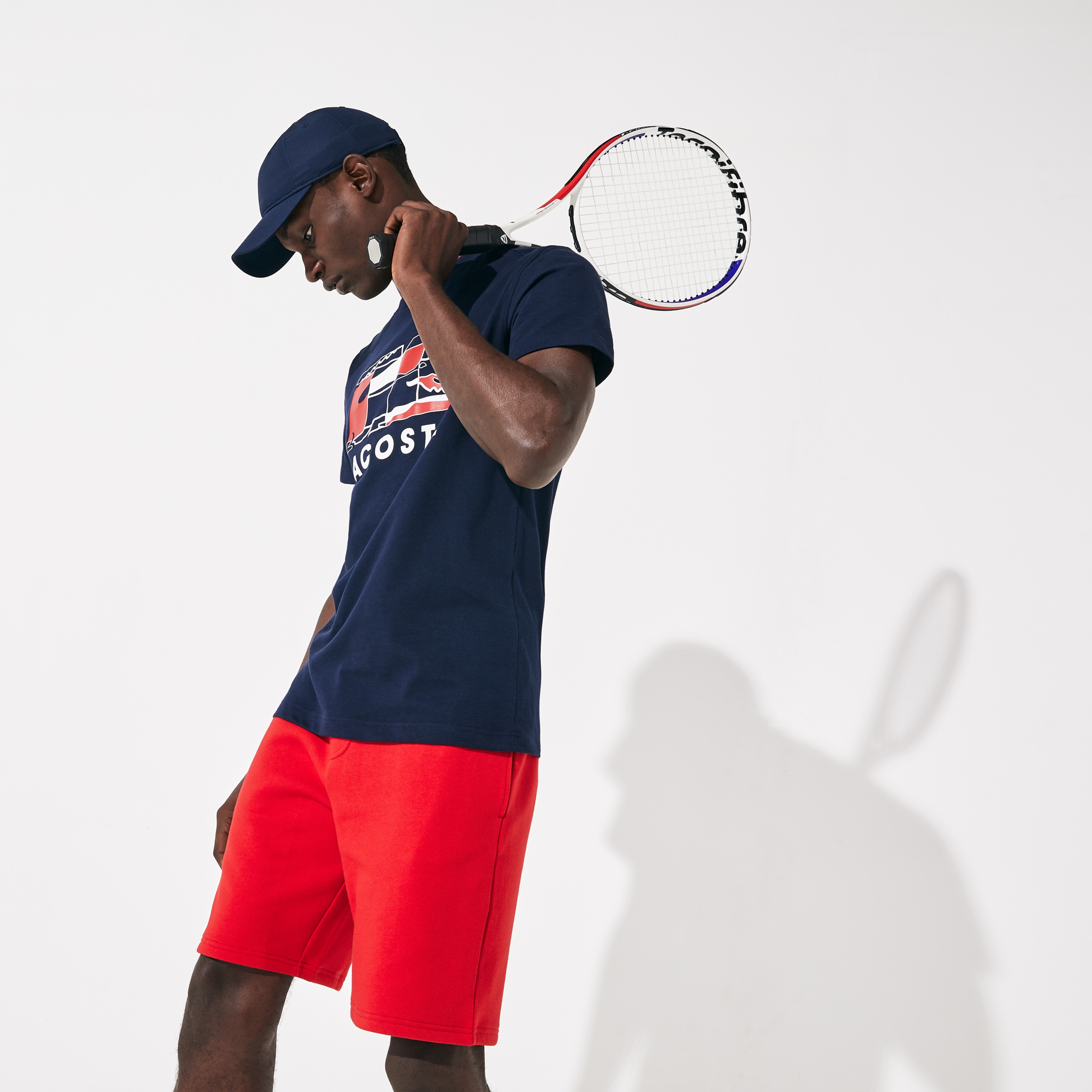 Lacoste Erkek Renkli Baskılı Desenli T-Shirt