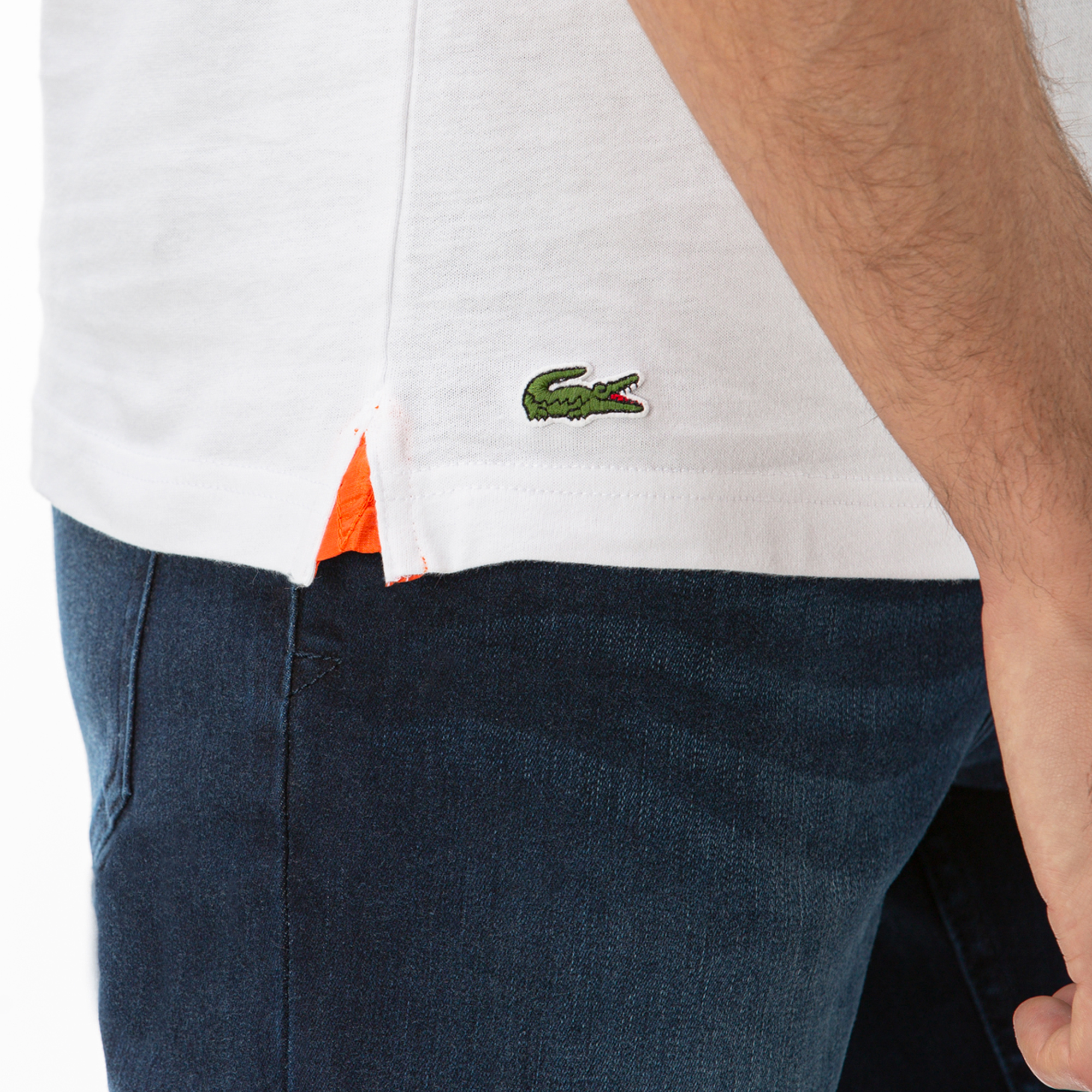 Lacoste Sport Erkek Lacoste Baskılı Beyaz T-Shirt