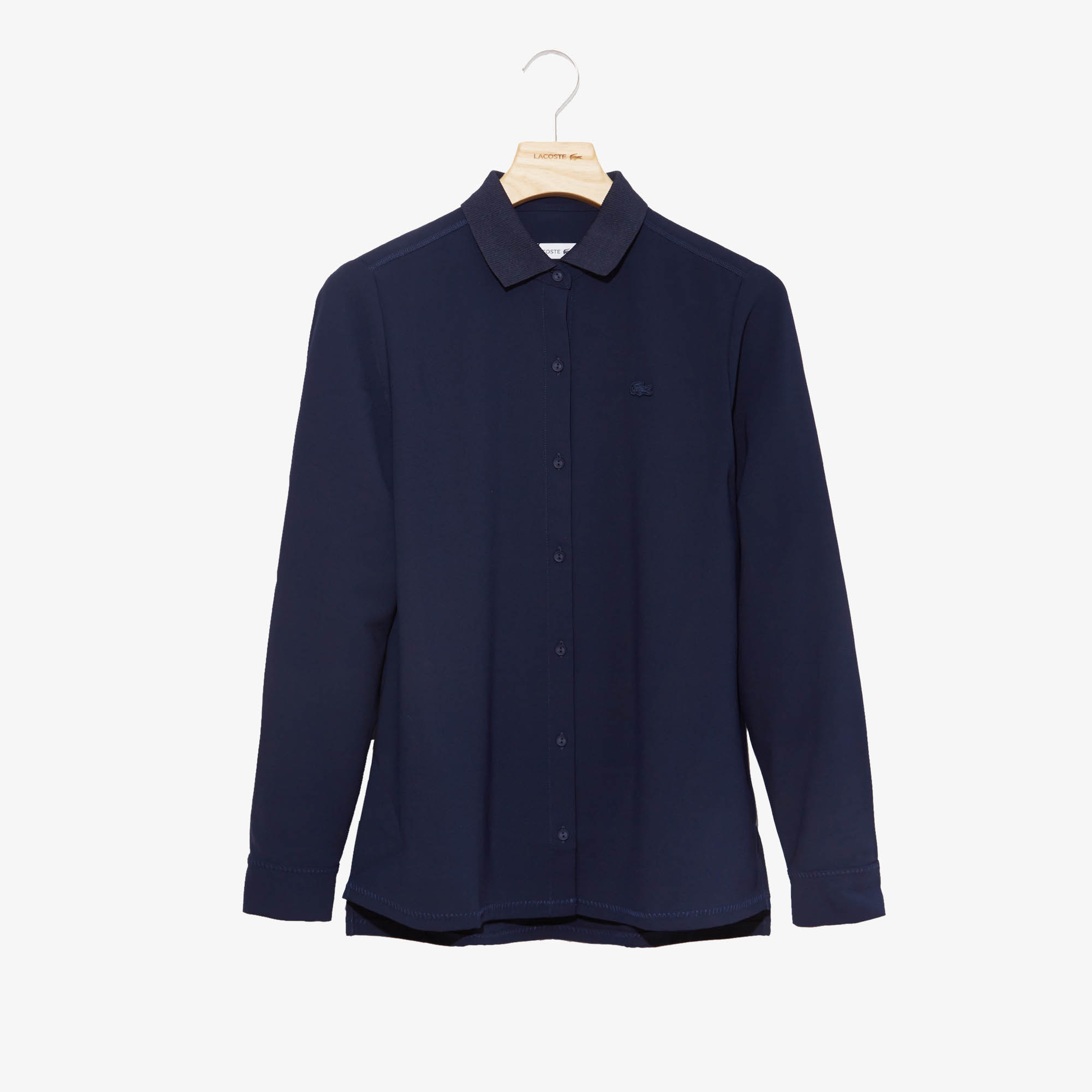 Lacoste Kadın Relax Fit Lacivert Gömlek