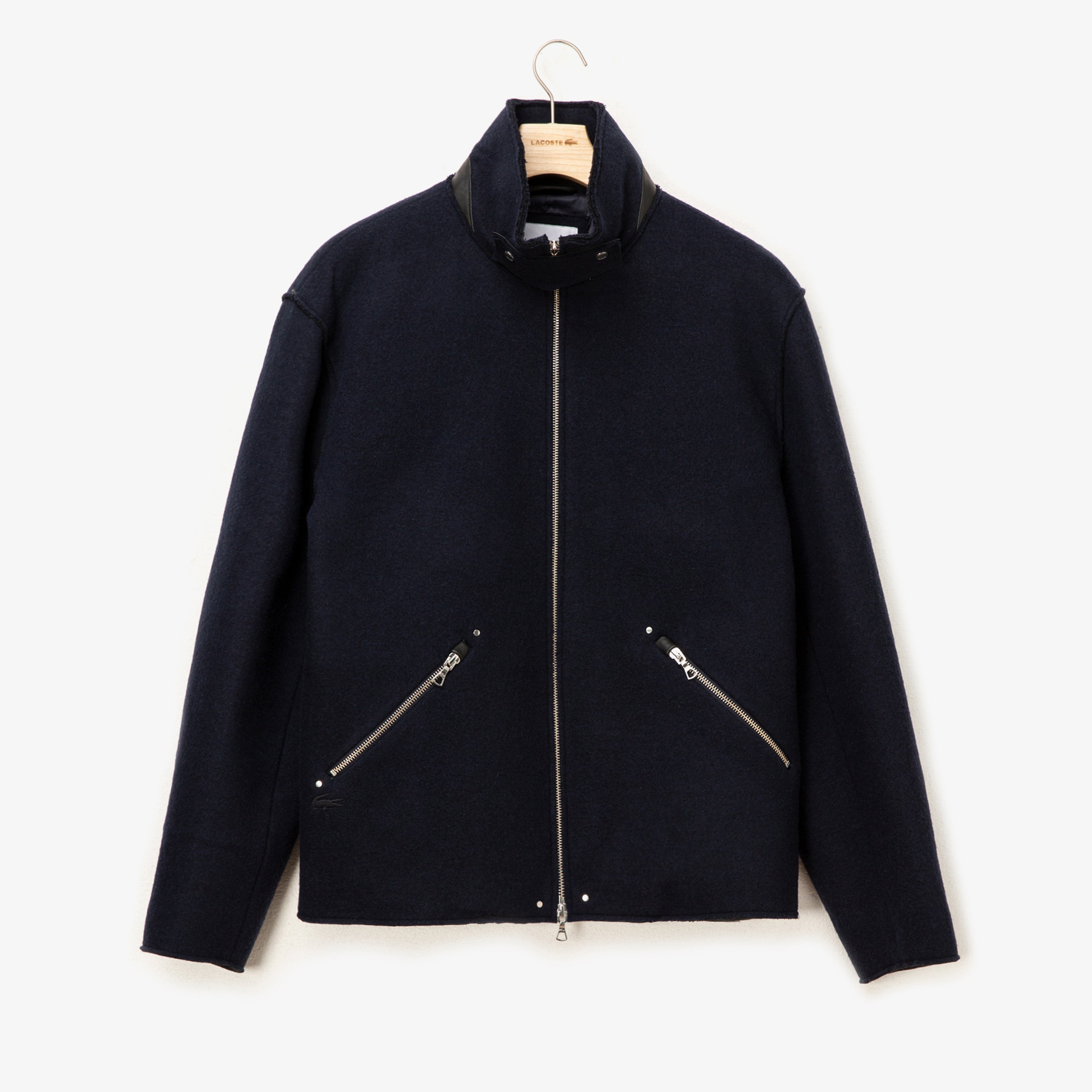Lacoste Erkek Yünlü Lacivert Mont