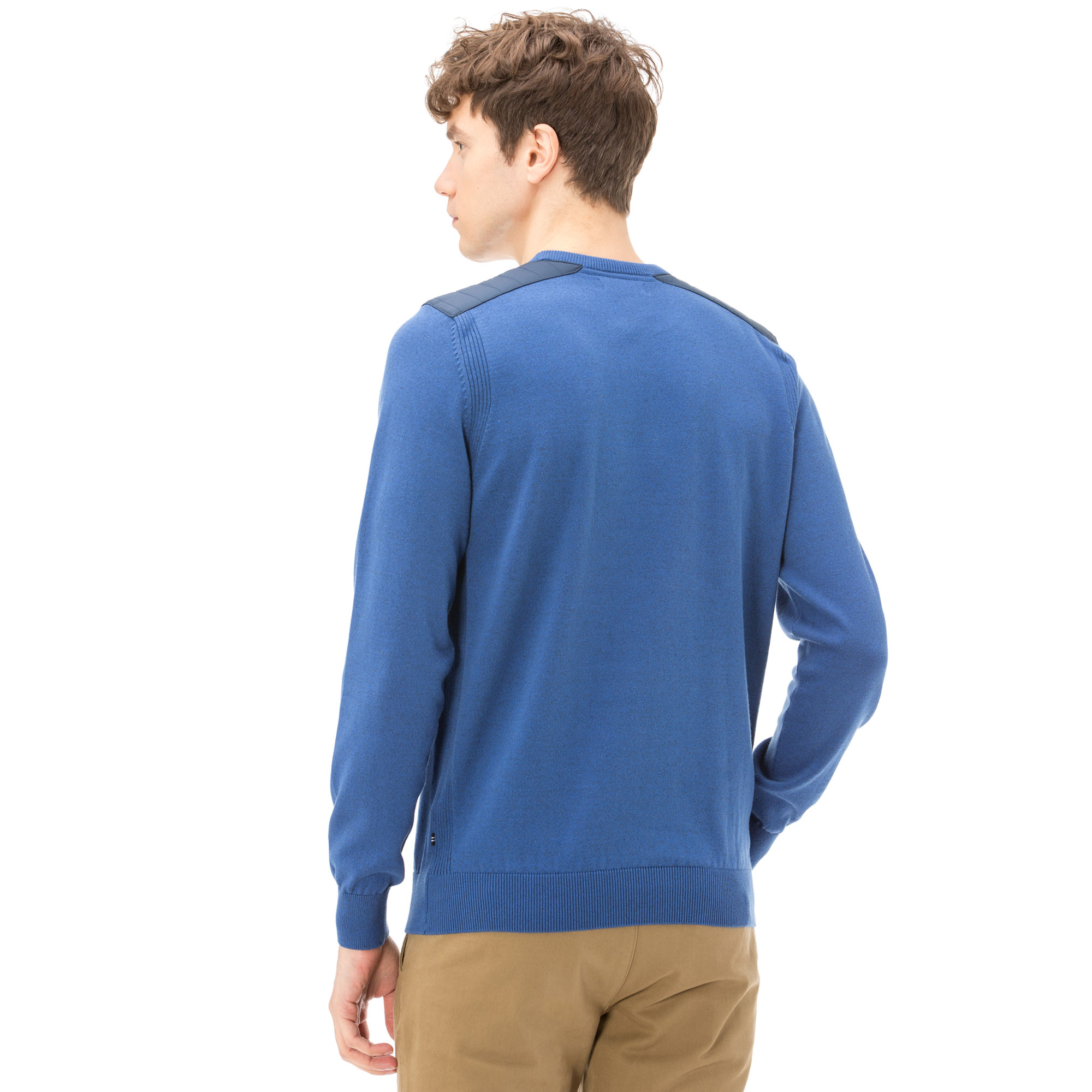 NAUTICA ERKEK CLASSIC FIT BİSİKLET YAKA MAVİ TRİKO