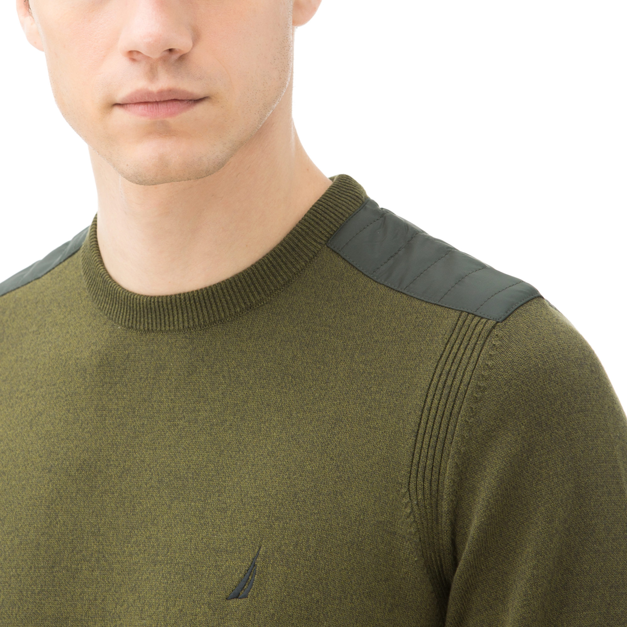 NAUTICA ERKEK CLASSIC FIT BİSİKLET YAKA YEŞİL TRİKO