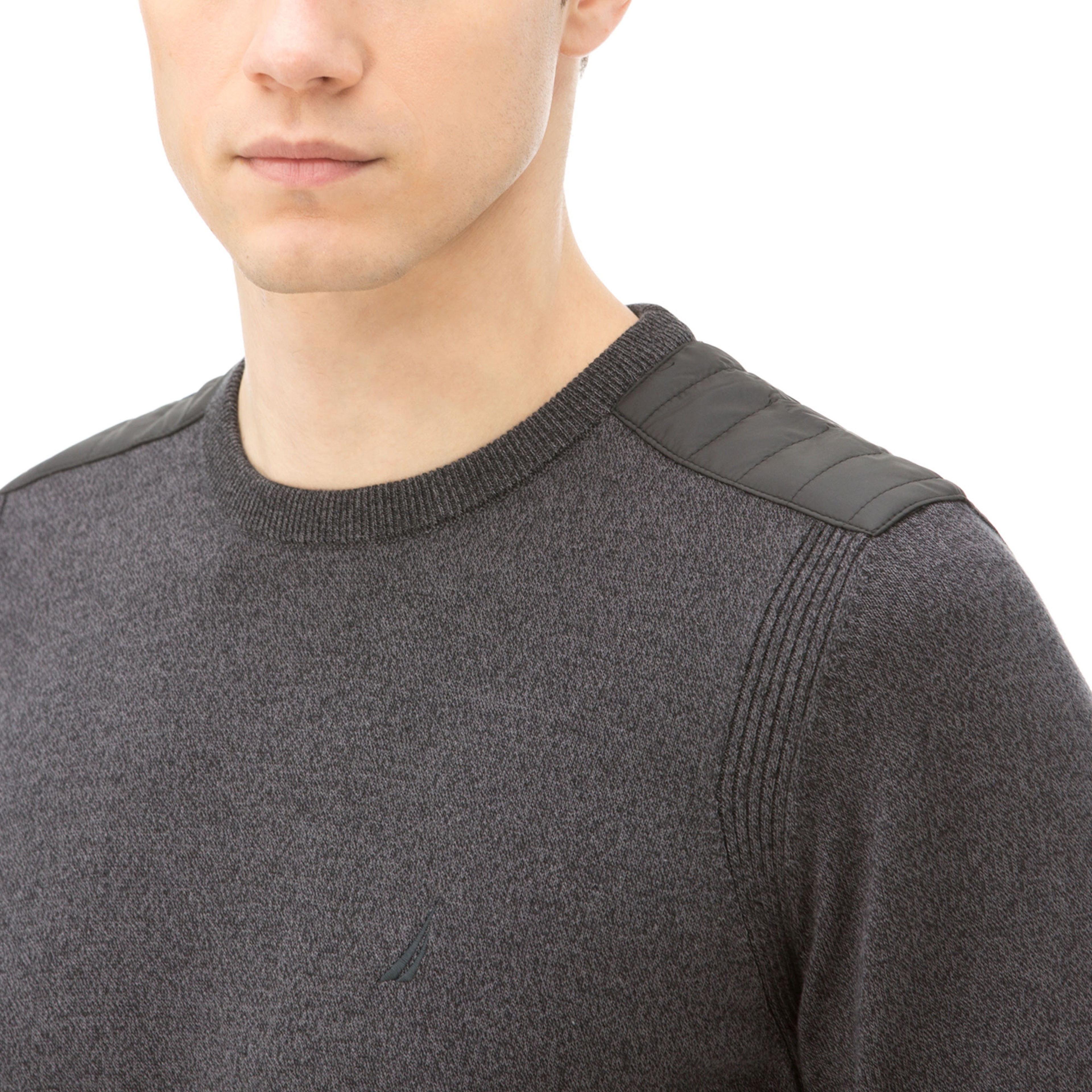 NAUTICA ERKEK CLASSIC FIT BİSİKLET YAKA GRİ TRİKO