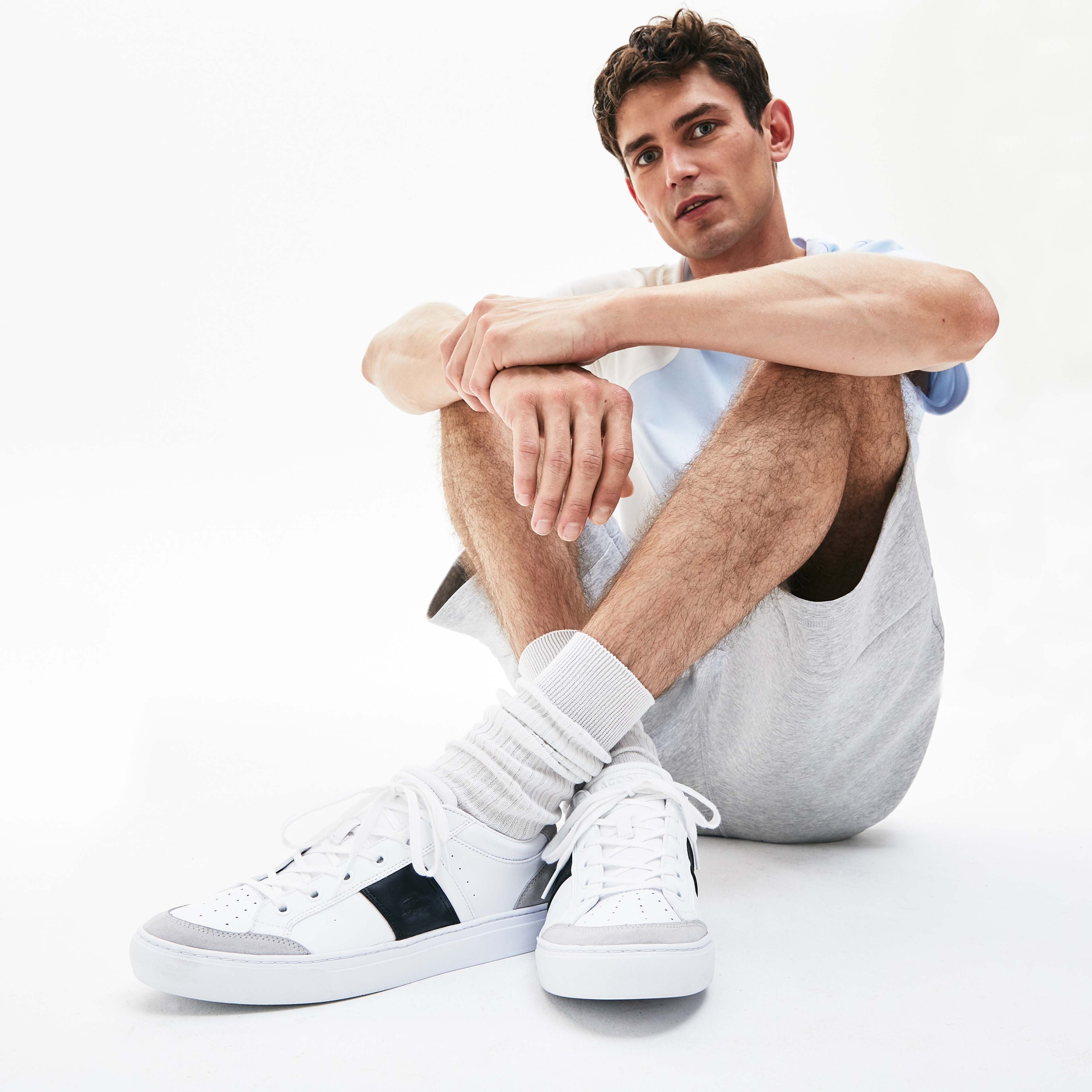 Lacoste Courtline Erkek Logo Detaylı Beyaz Sneaker