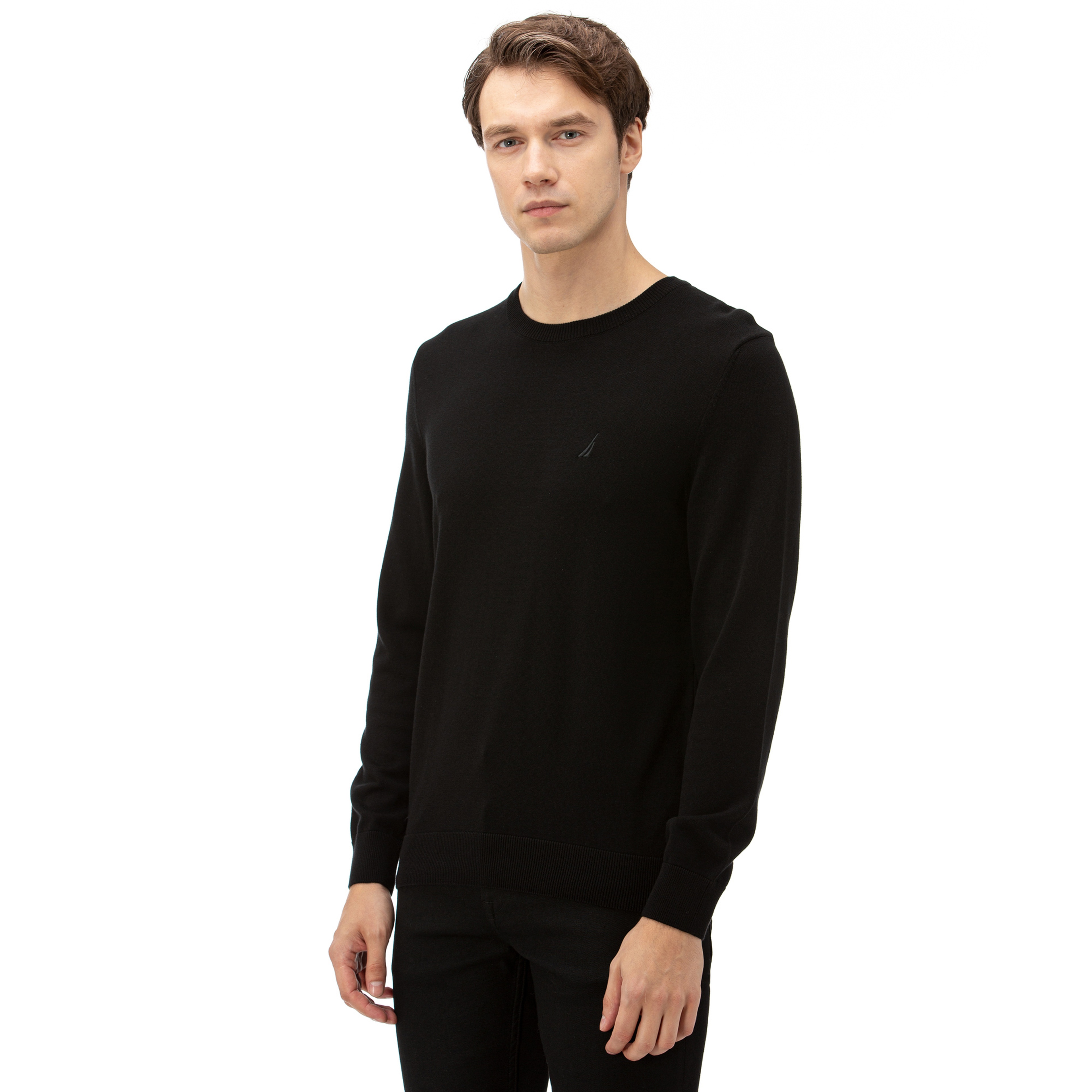 NAUTICA ERKEK STANDART FIT SİYAH TRİKO