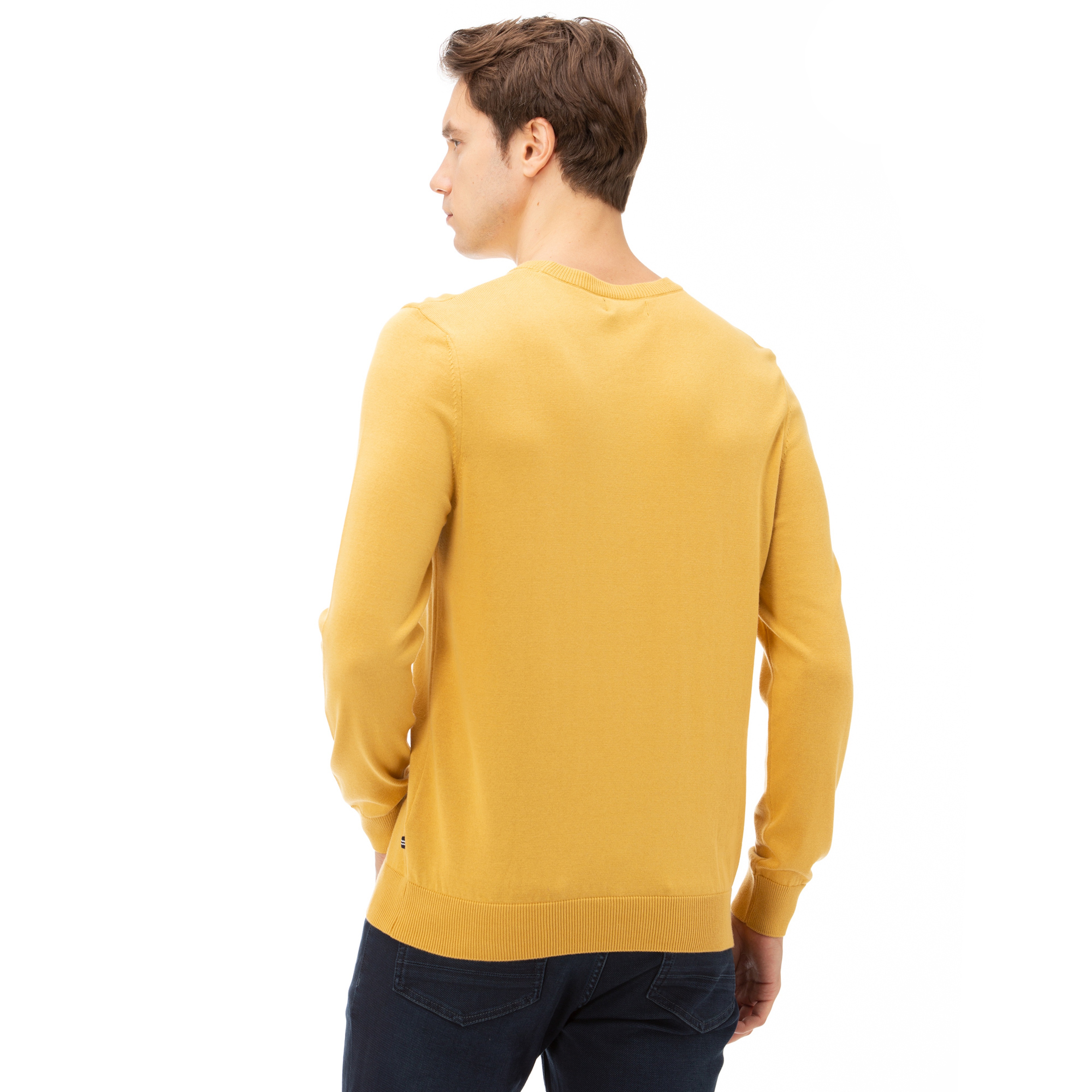 NAUTICA ERKEK SARI TRİKO KAZAK